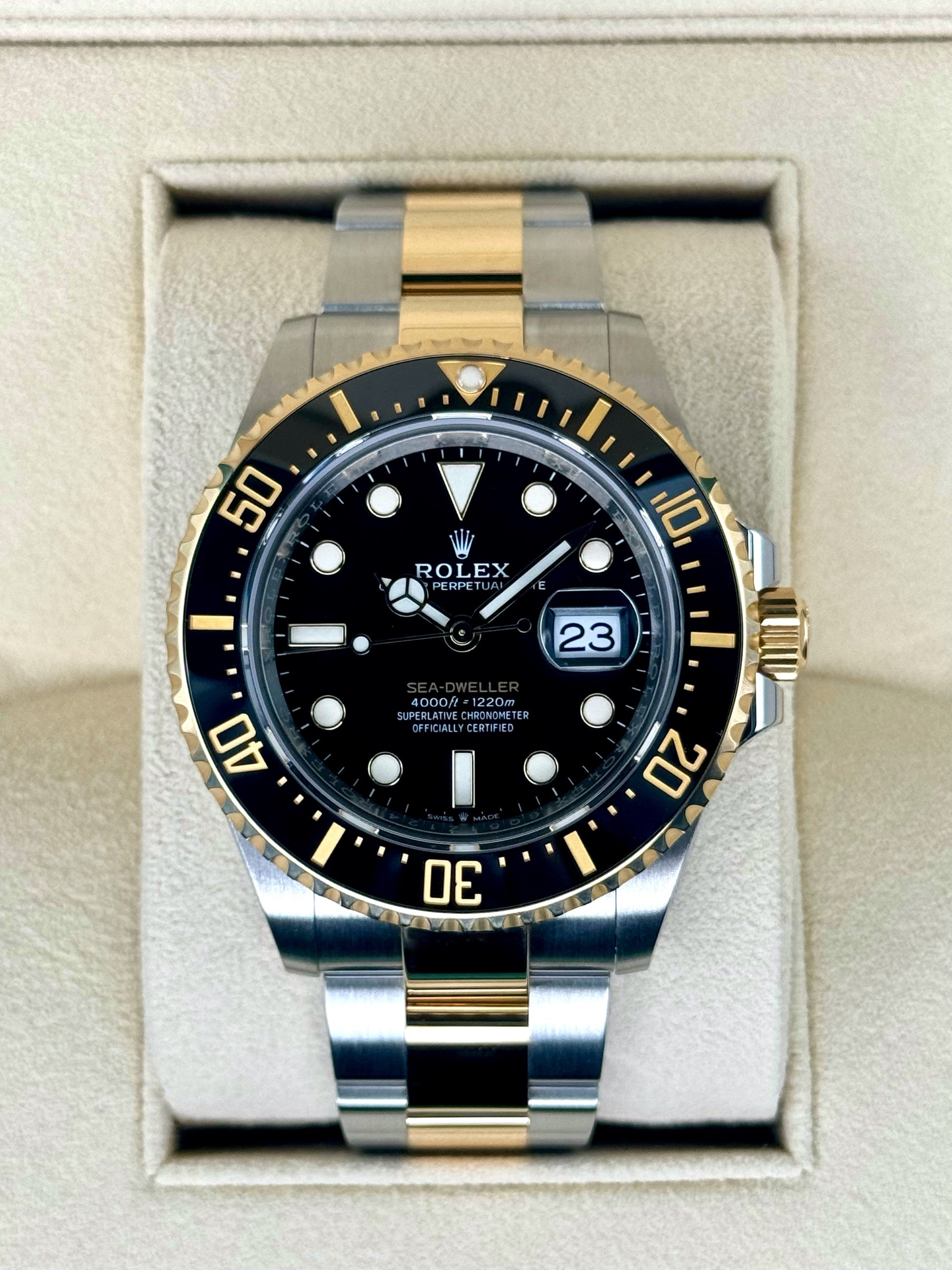 2024 Rolex Sea-Dweller 43mm 126603 Two-Tone Black Dial - MyWatchLLC