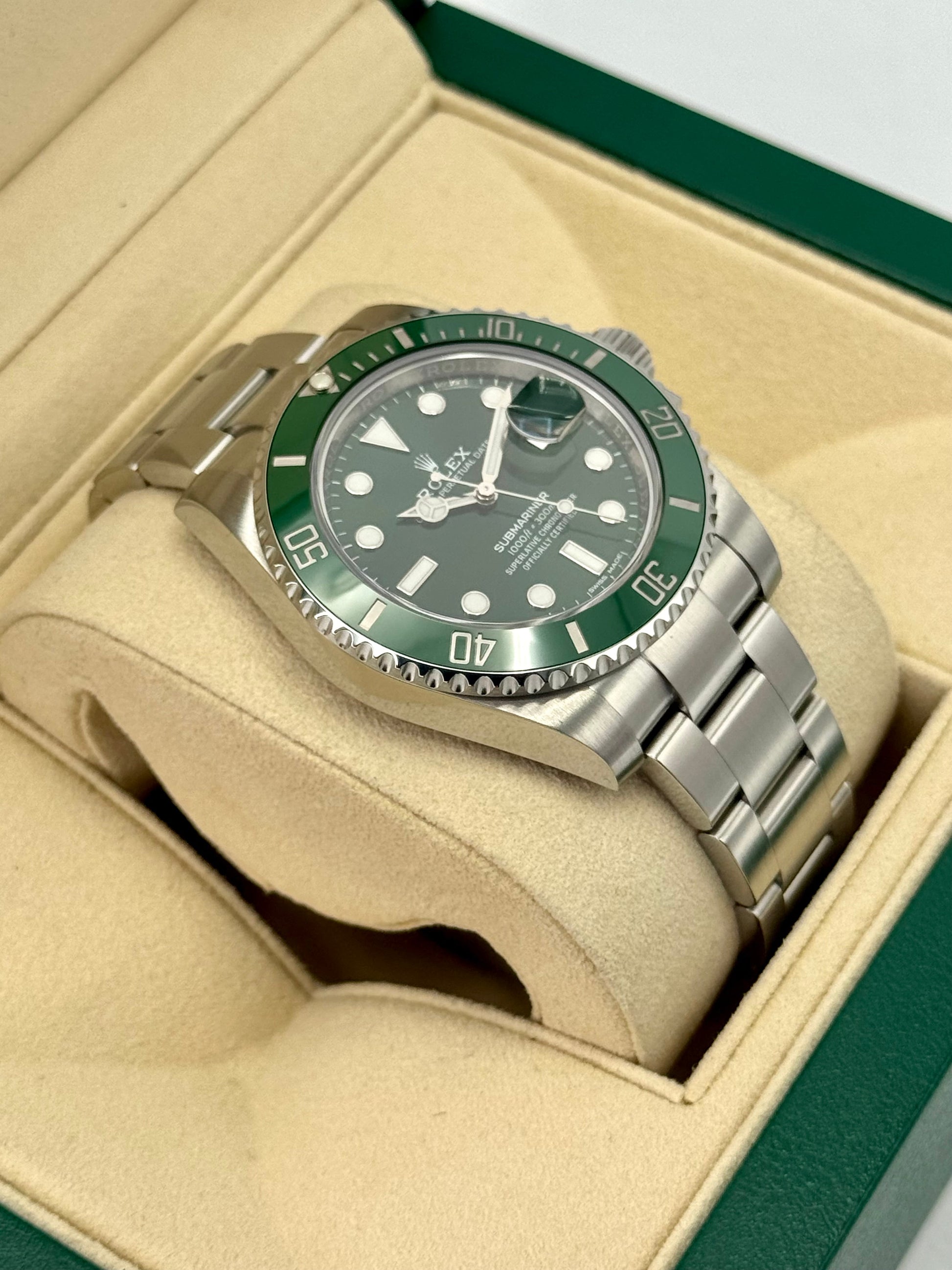 2017 Rolex Submariner "Hulk" 40mm 116610LV Green Dial - MyWatchLLC
