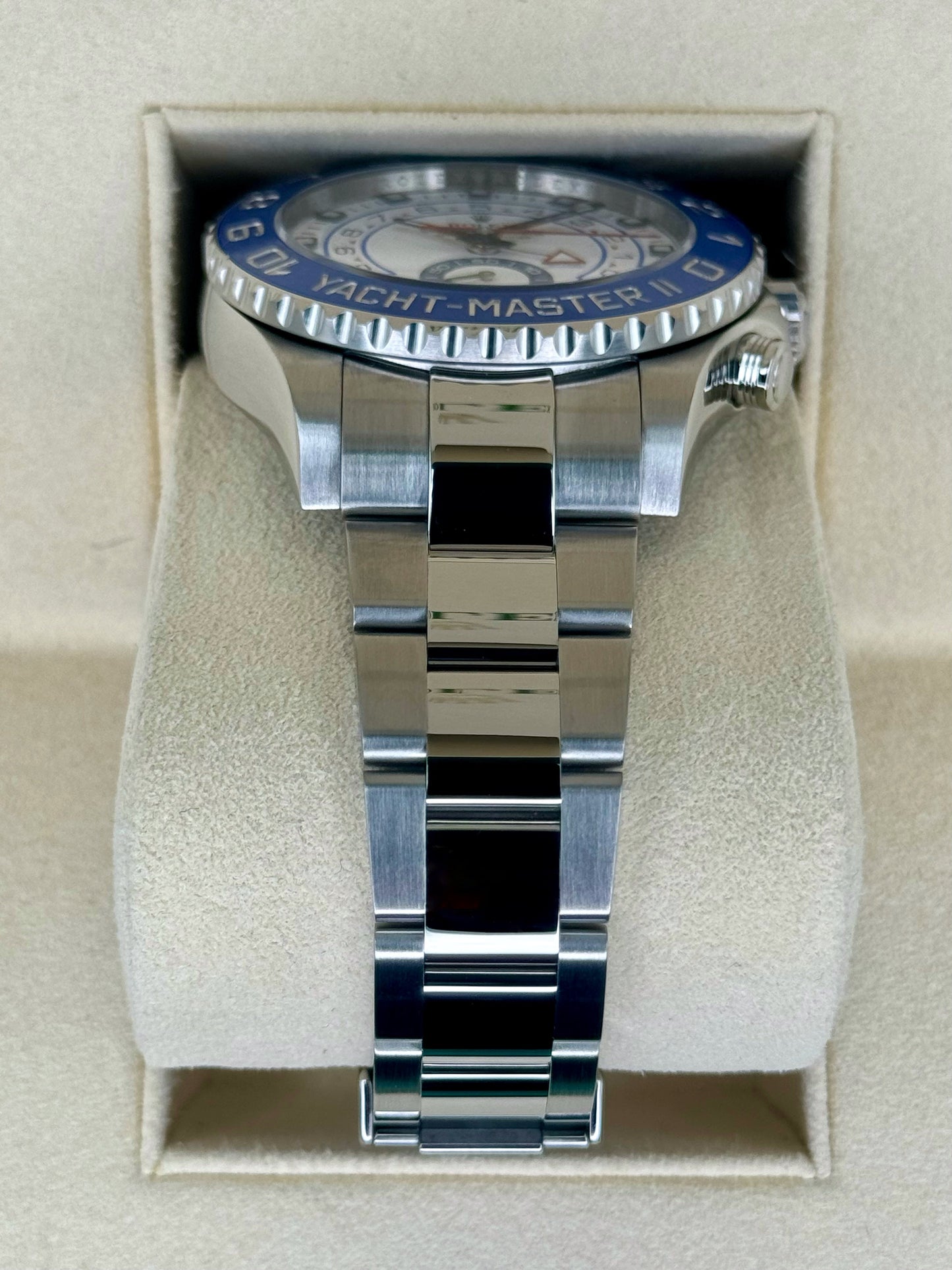 2016 Rolex Yacht-Master II 44mm 116680 Stainless Steel White Dial - MyWatchLLC