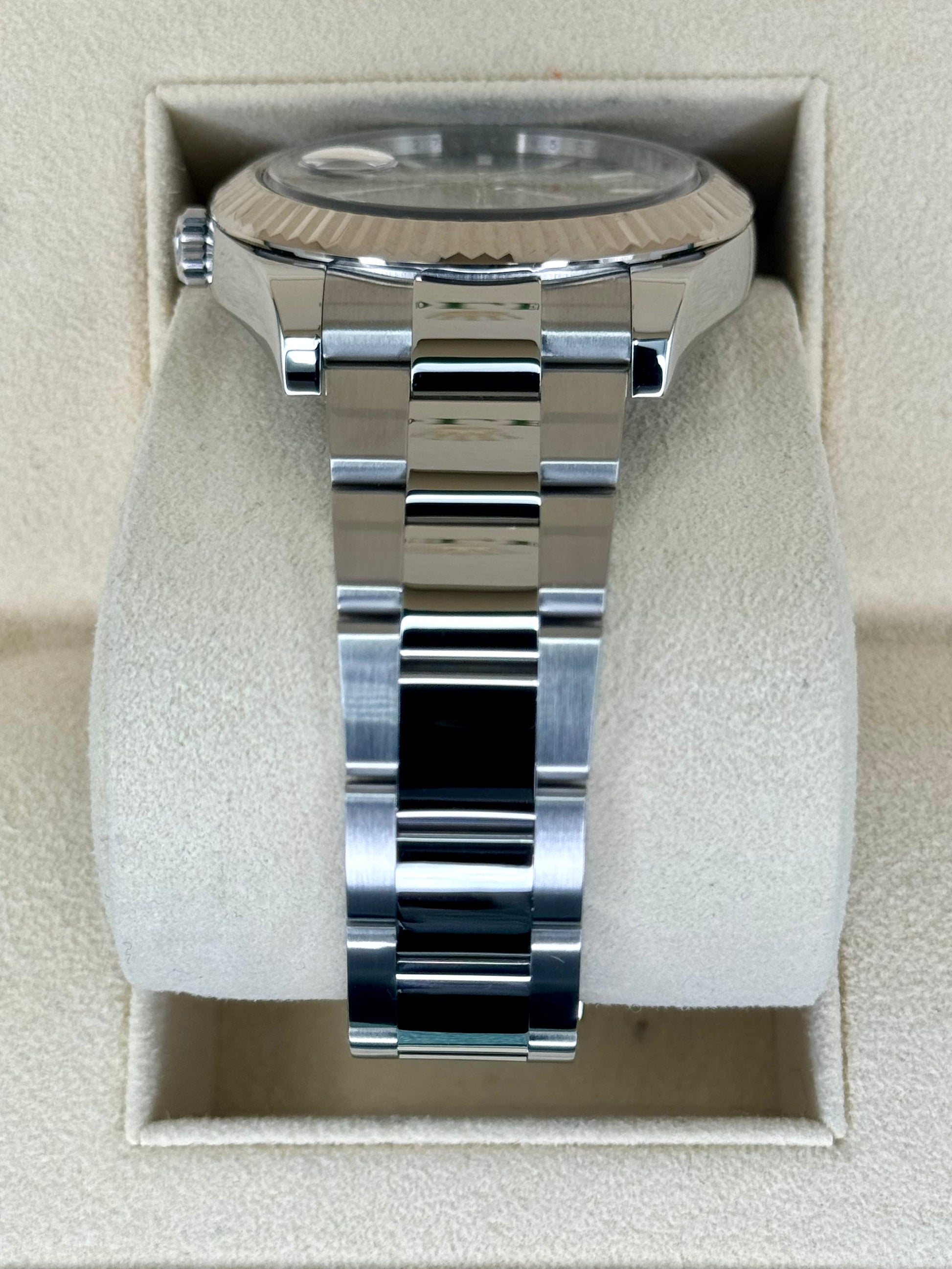 2017 Rolex Datejust II 41mm 116334 Stainless Steel Oyster Black Dial - MyWatchLLC