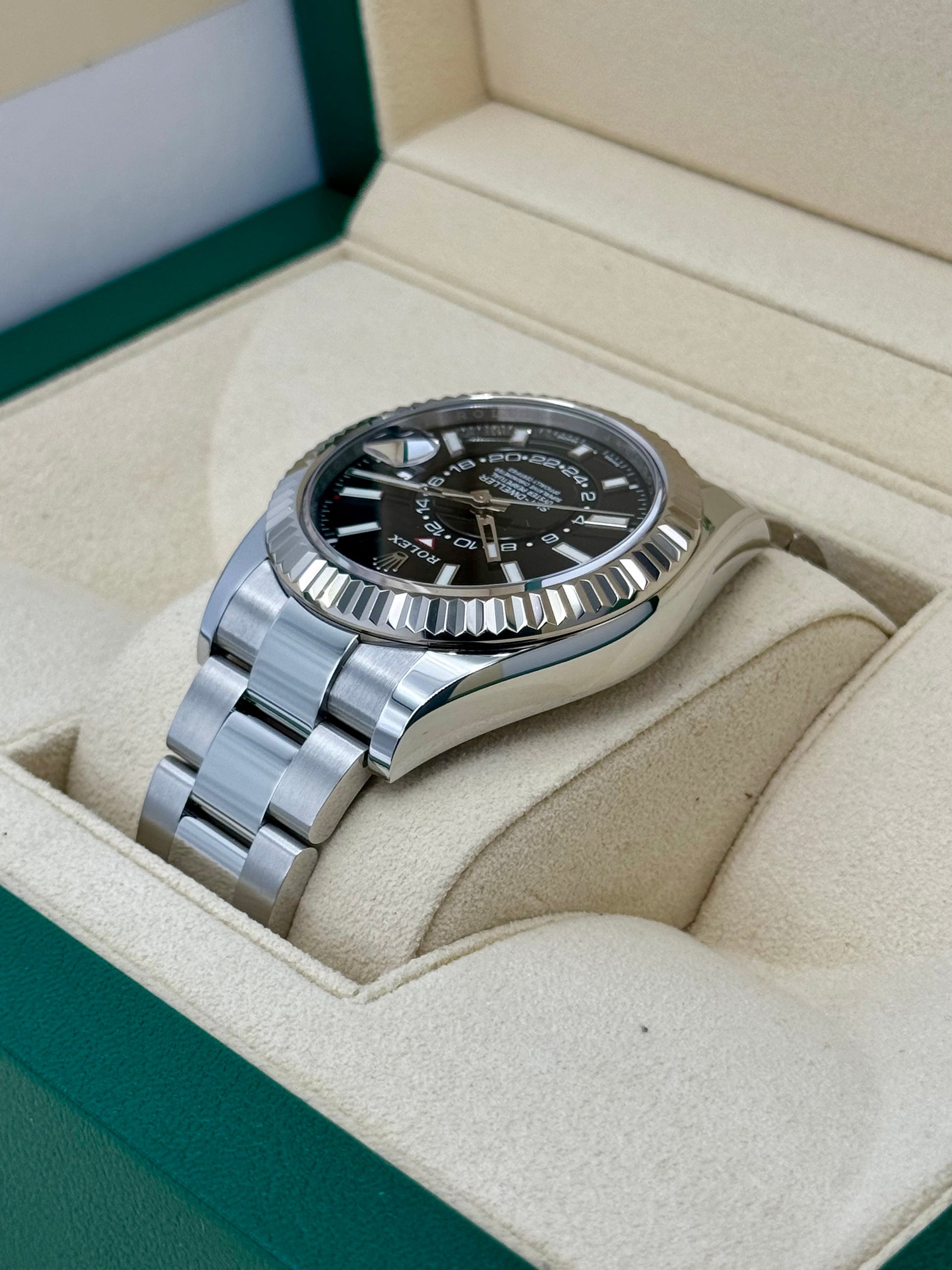 2023 Rolex Sky-Dweller 42mm 326934 Stainless Steel Oyster Black Dial - MyWatchLLC