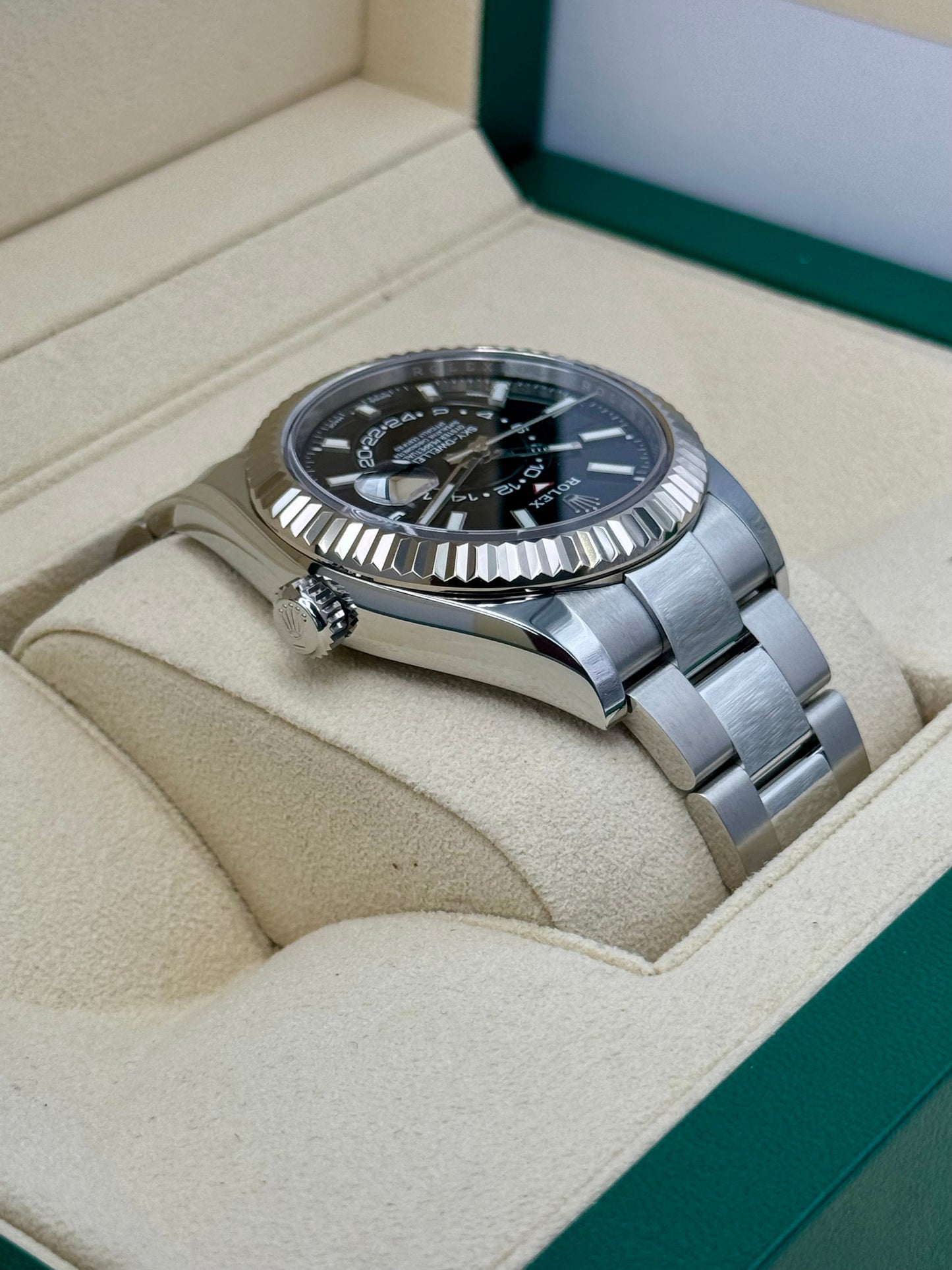 2023 Rolex Sky-Dweller 42mm 326934 Stainless Steel Oyster Black Dial - MyWatchLLC