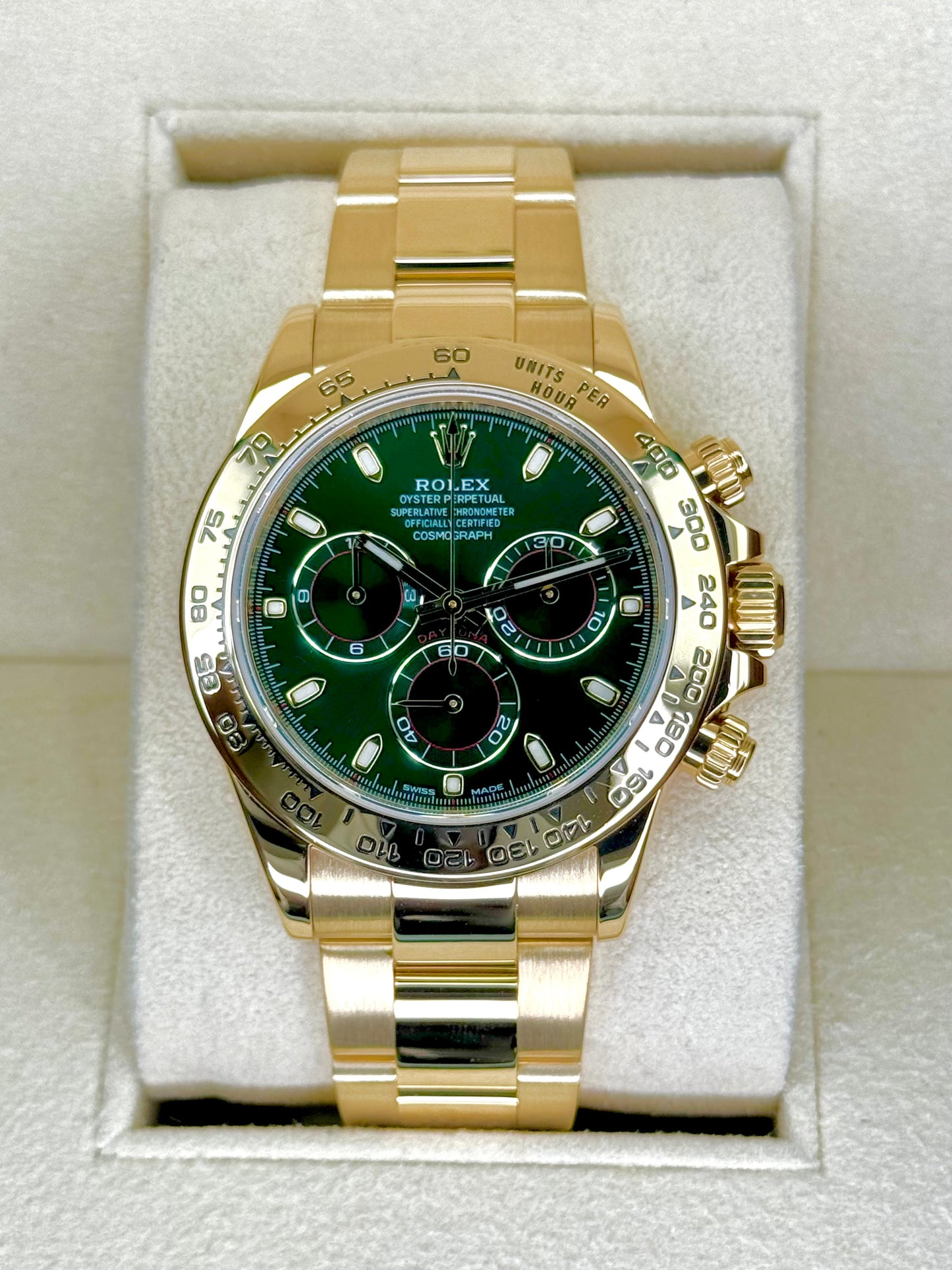 2020 Rolex Daytona "John Mayer" 40mm 116508 Yellow Gold Green Dial - MyWatchLLC