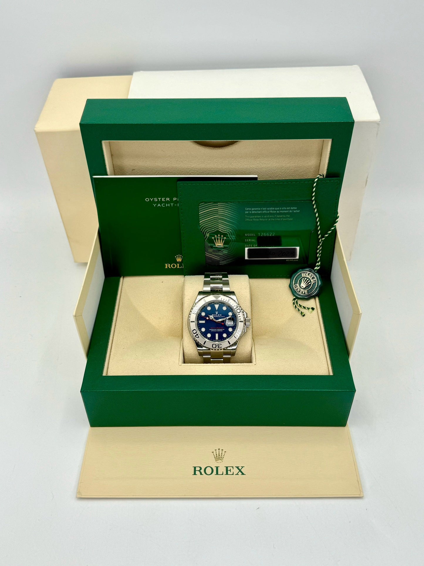 NEW 2023 Rolex Yacht-Master 40mm 126622 Stainless Steel Blue Dial - MyWatchLLC