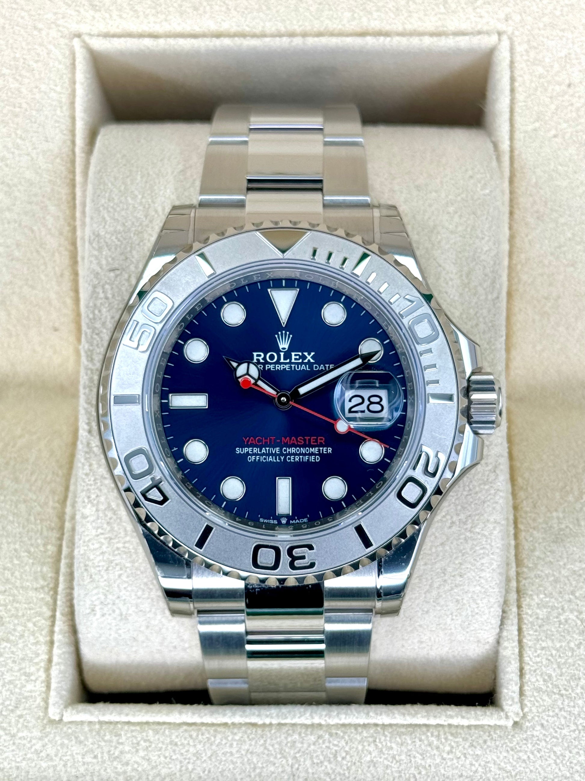 NEW 2023 Rolex Yacht-Master 40mm 126622 Stainless Steel Blue Dial - MyWatchLLC