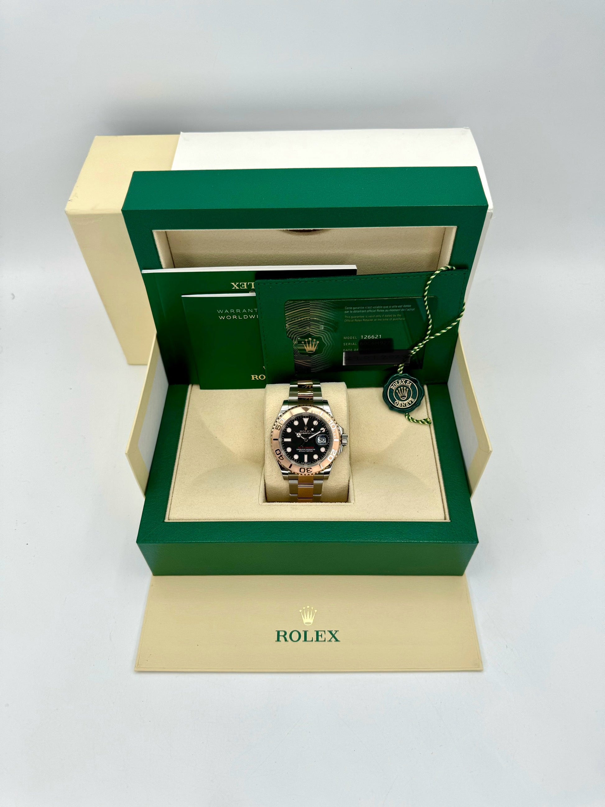 NEW 2023 Rolex Yacht-Master 40mm 126621 Two-Tone Black Dial - MyWatchLLC