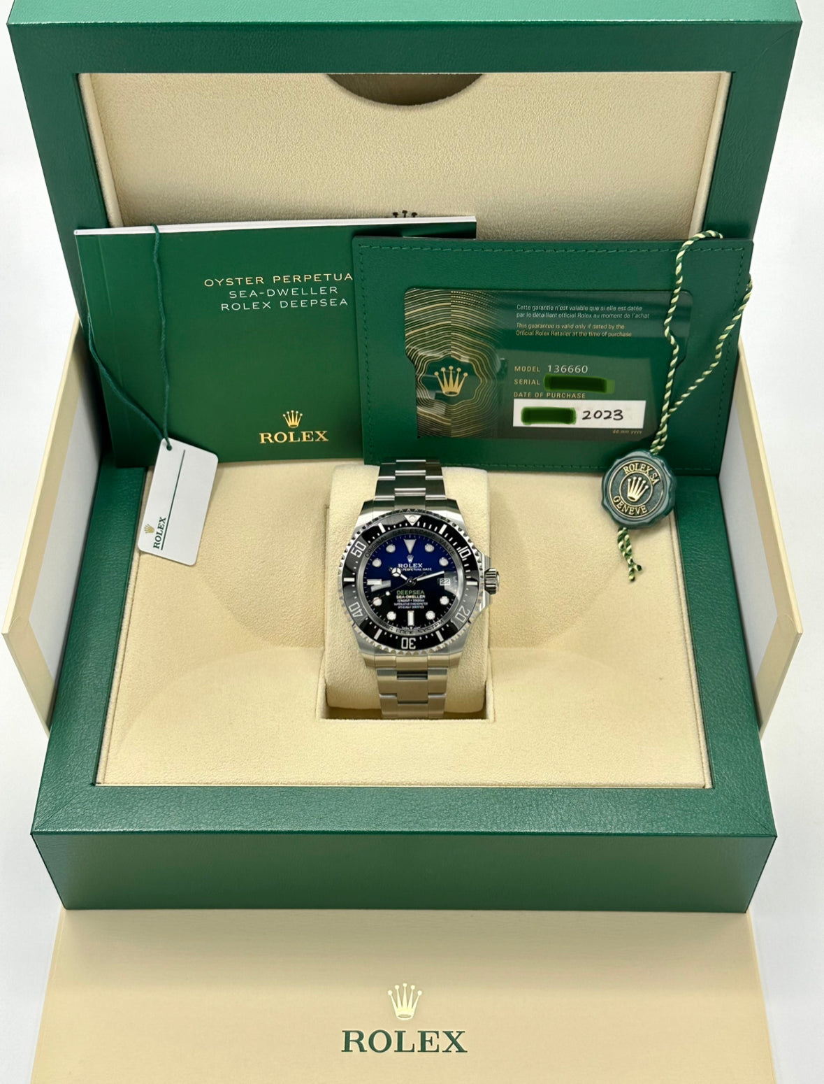 NEW 2023 Rolex Sea-Dweller Deepsea "James Cameron" 136660 Blue Dial - MyWatchLLC