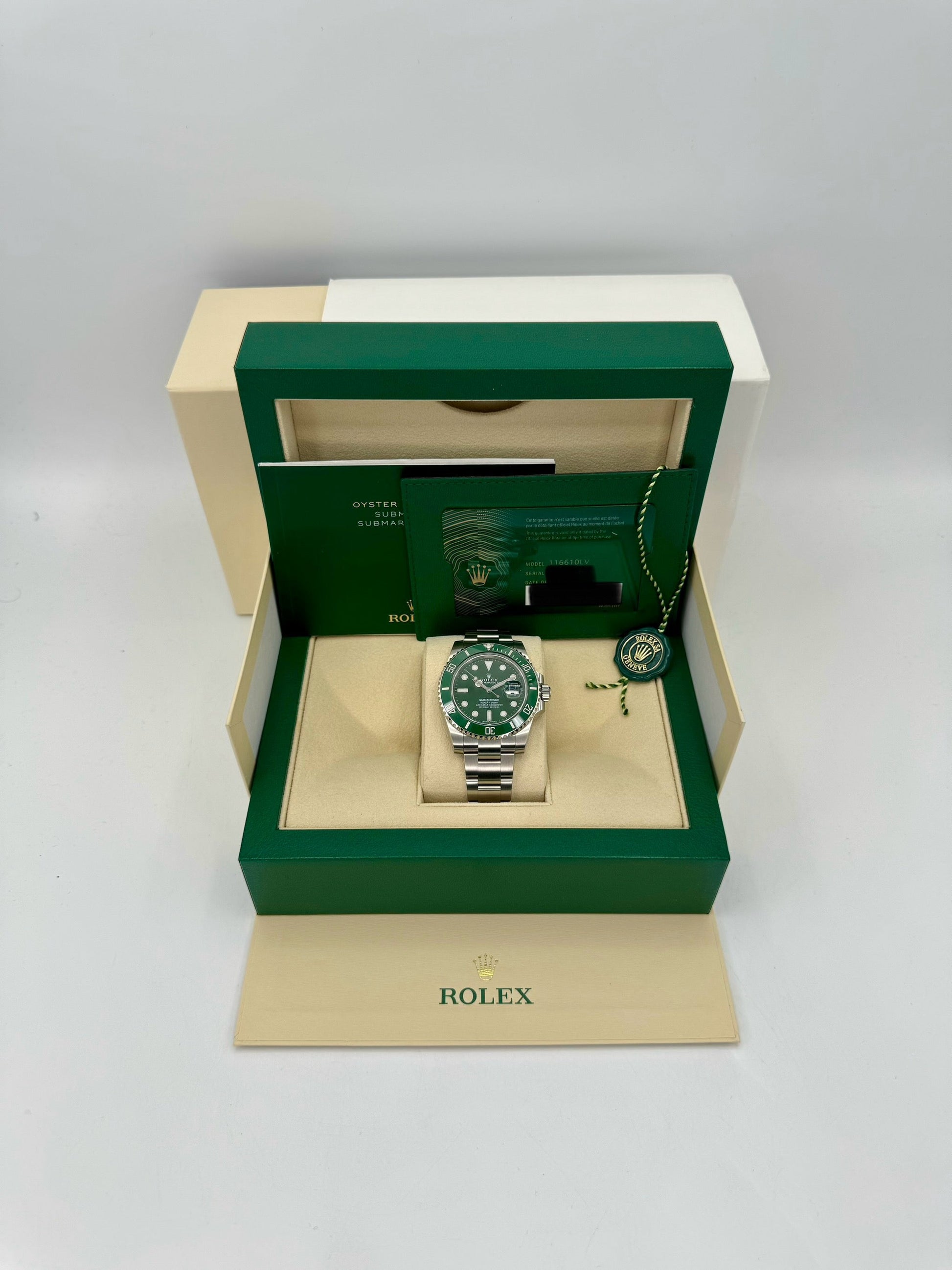 NEW 2020 Rolex Submariner "Hulk" 40mm 116610LV Green Dial - MyWatchLLC