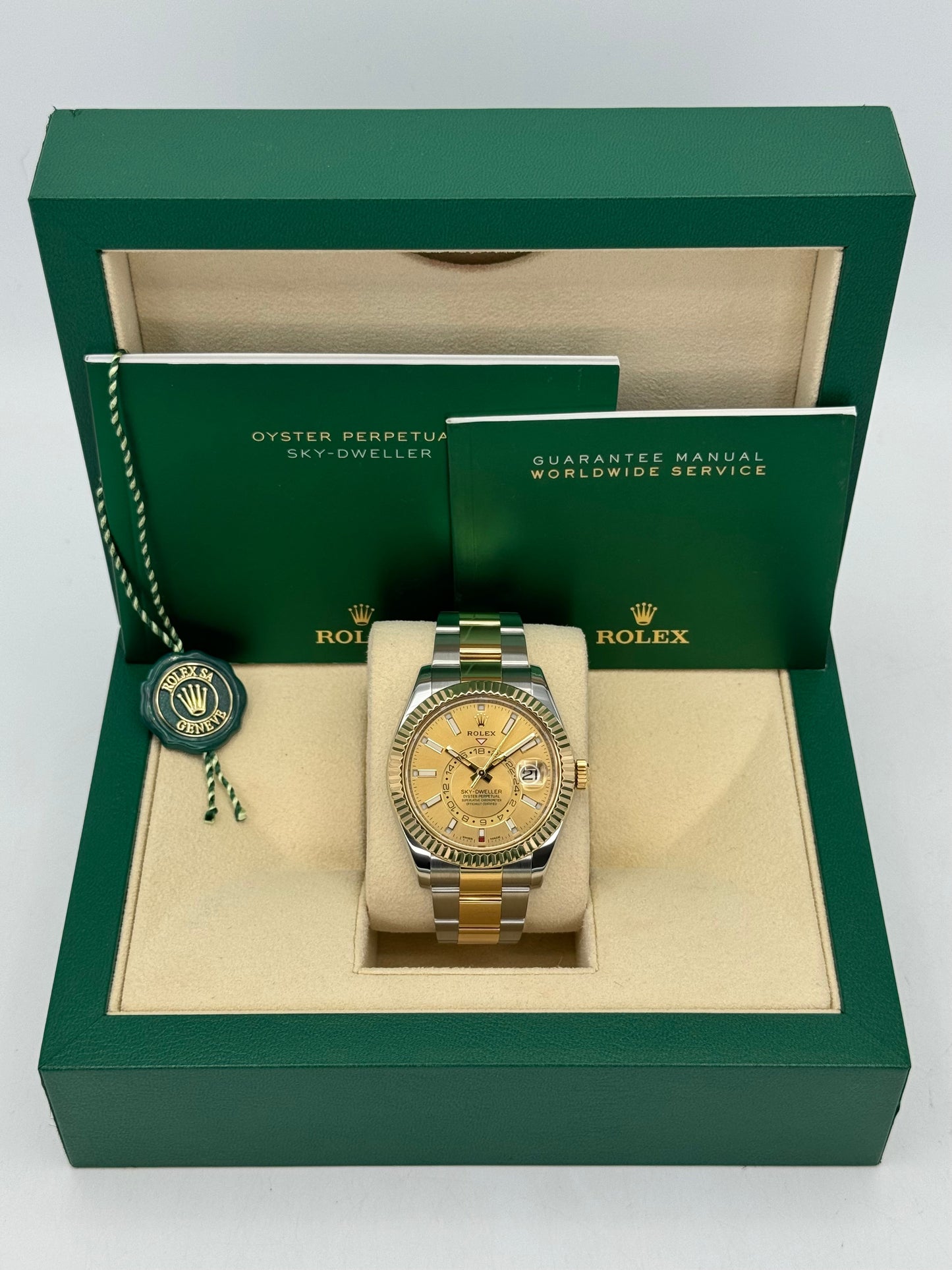 2017 Rolex Sky-Dweller 42mm 326933 Two-Tone Oyster Champagne Dial - MyWatchLLC