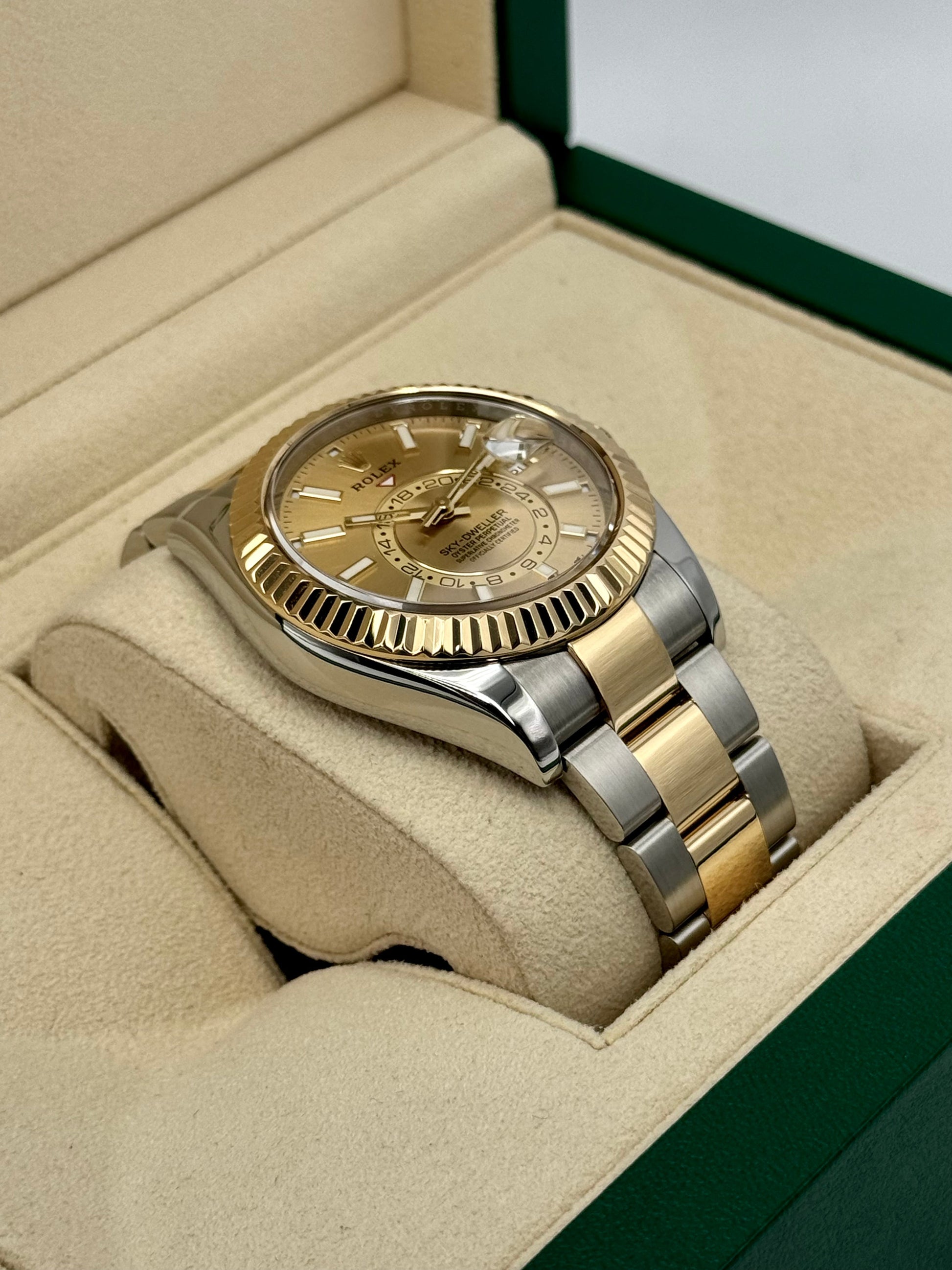 2017 Rolex Sky-Dweller 42mm 326933 Two-Tone Oyster Champagne Dial - MyWatchLLC