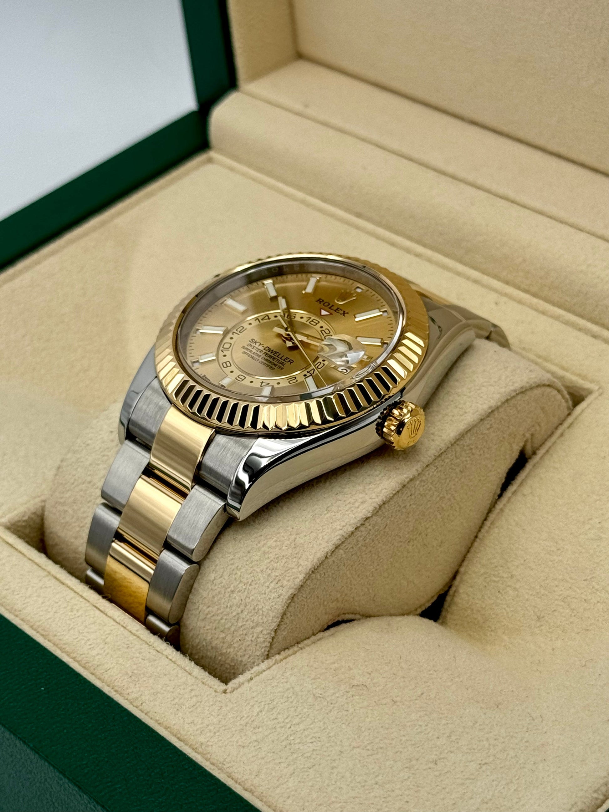 2017 Rolex Sky-Dweller 42mm 326933 Two-Tone Oyster Champagne Dial - MyWatchLLC