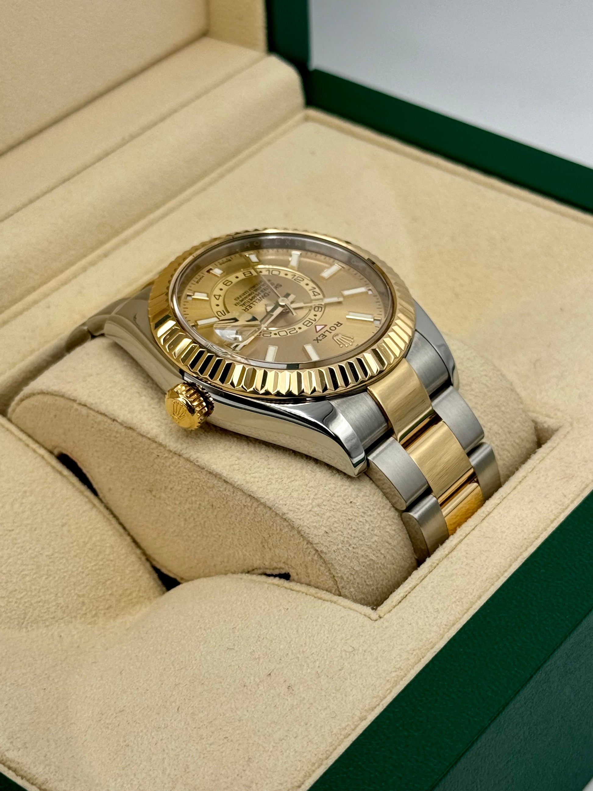 2017 Rolex Sky-Dweller 42mm 326933 Two-Tone Oyster Champagne Dial - MyWatchLLC