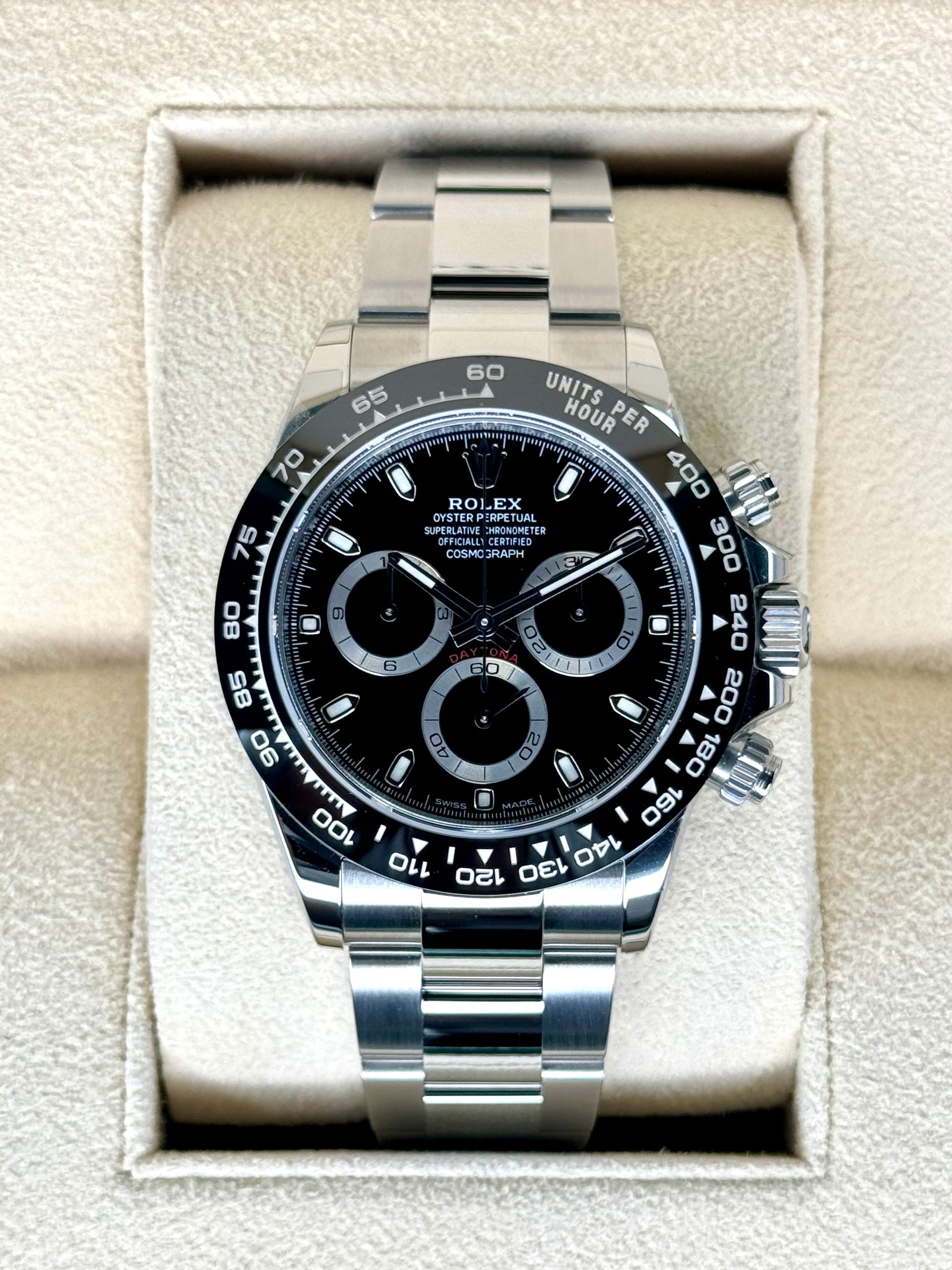 NEW 2023 Rolex Daytona 40mm 116500LN Stainless Steel Black Dial - MyWatchLLC