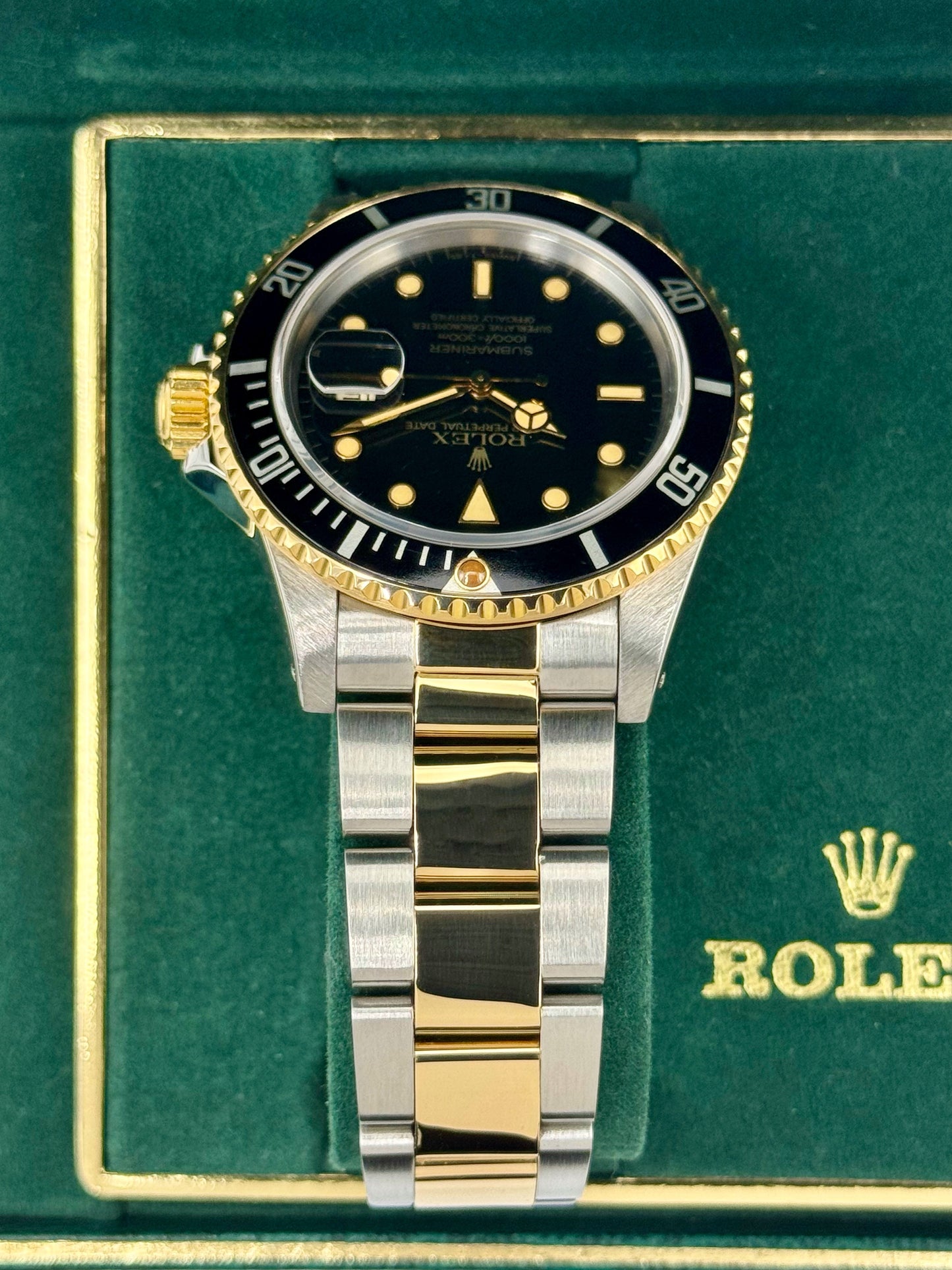 1984 Rolex Submariner 40mm 16803 Two-Tone Black Dial - MyWatchLLC