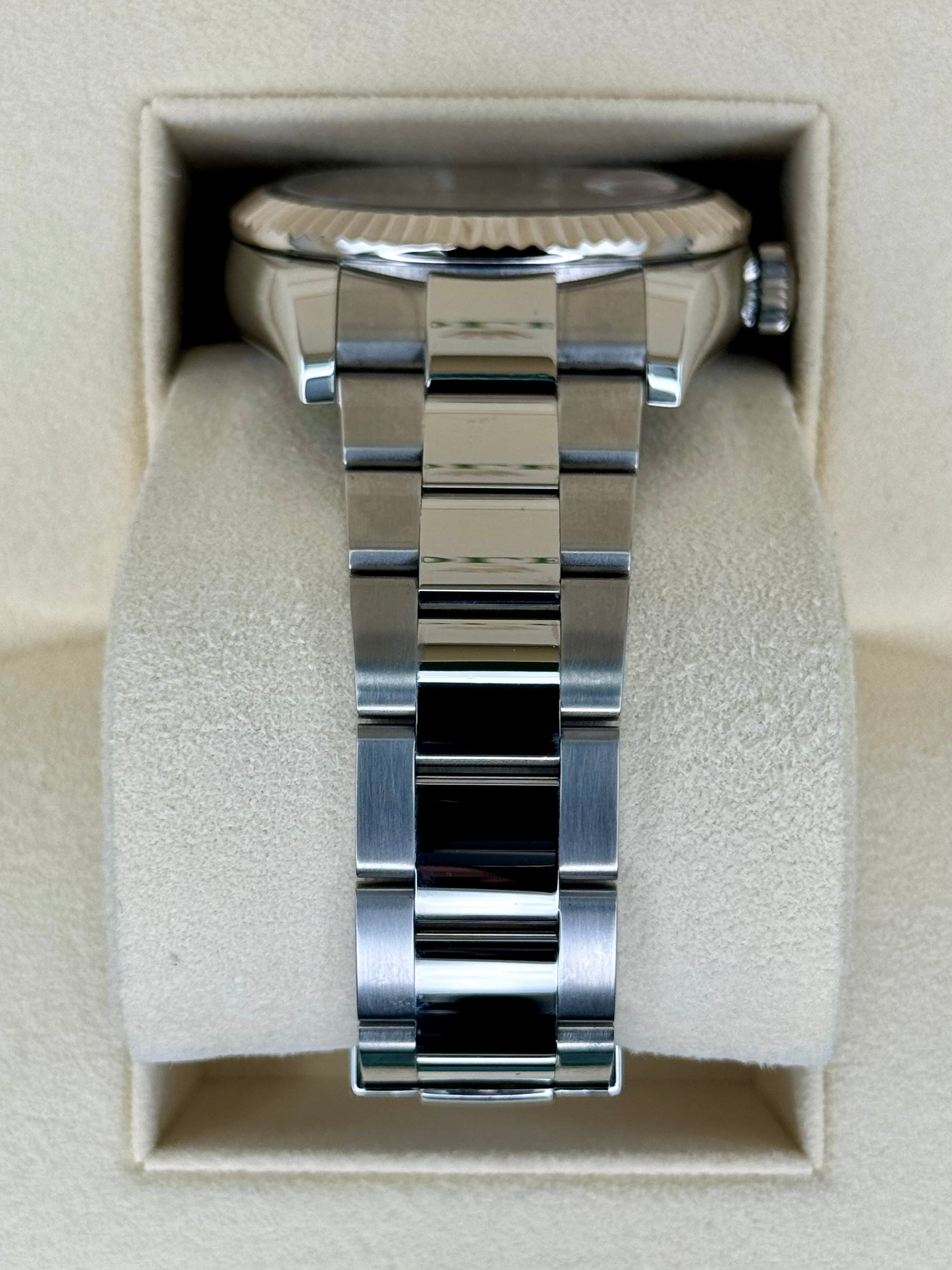 2023 Rolex Sky-Dweller 42mm 326934 Stainless Steel Oyster White Dial - MyWatchLLC