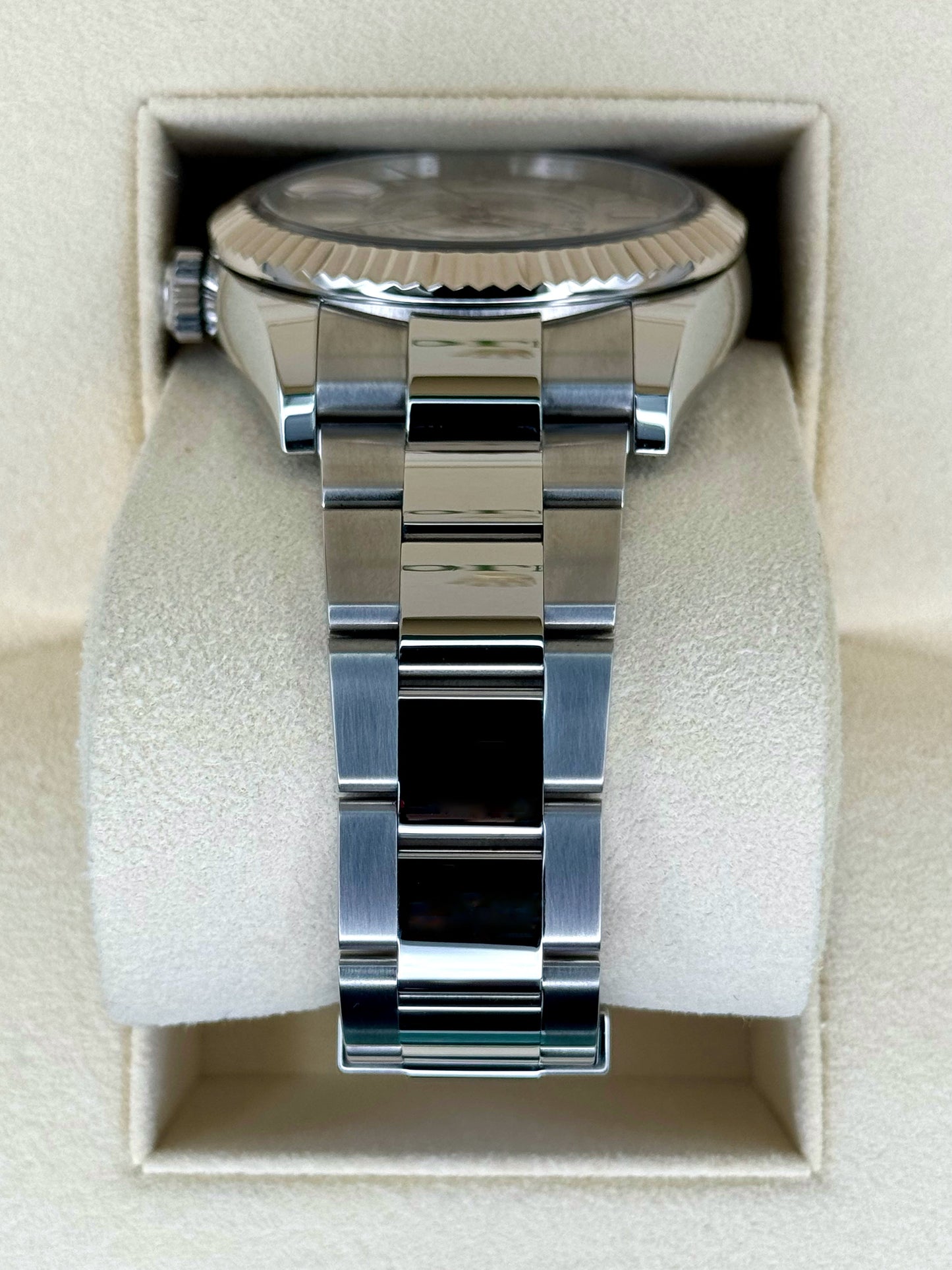 2023 Rolex Sky-Dweller 42mm 326934 Stainless Steel Oyster White Dial - MyWatchLLC