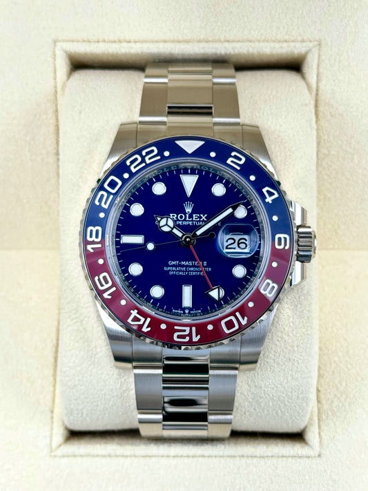 NEW 2024 Rolex GMT-Master II "Pepsi" 40mm 126719BLRO White Gold Blue Dial - MyWatchLLC