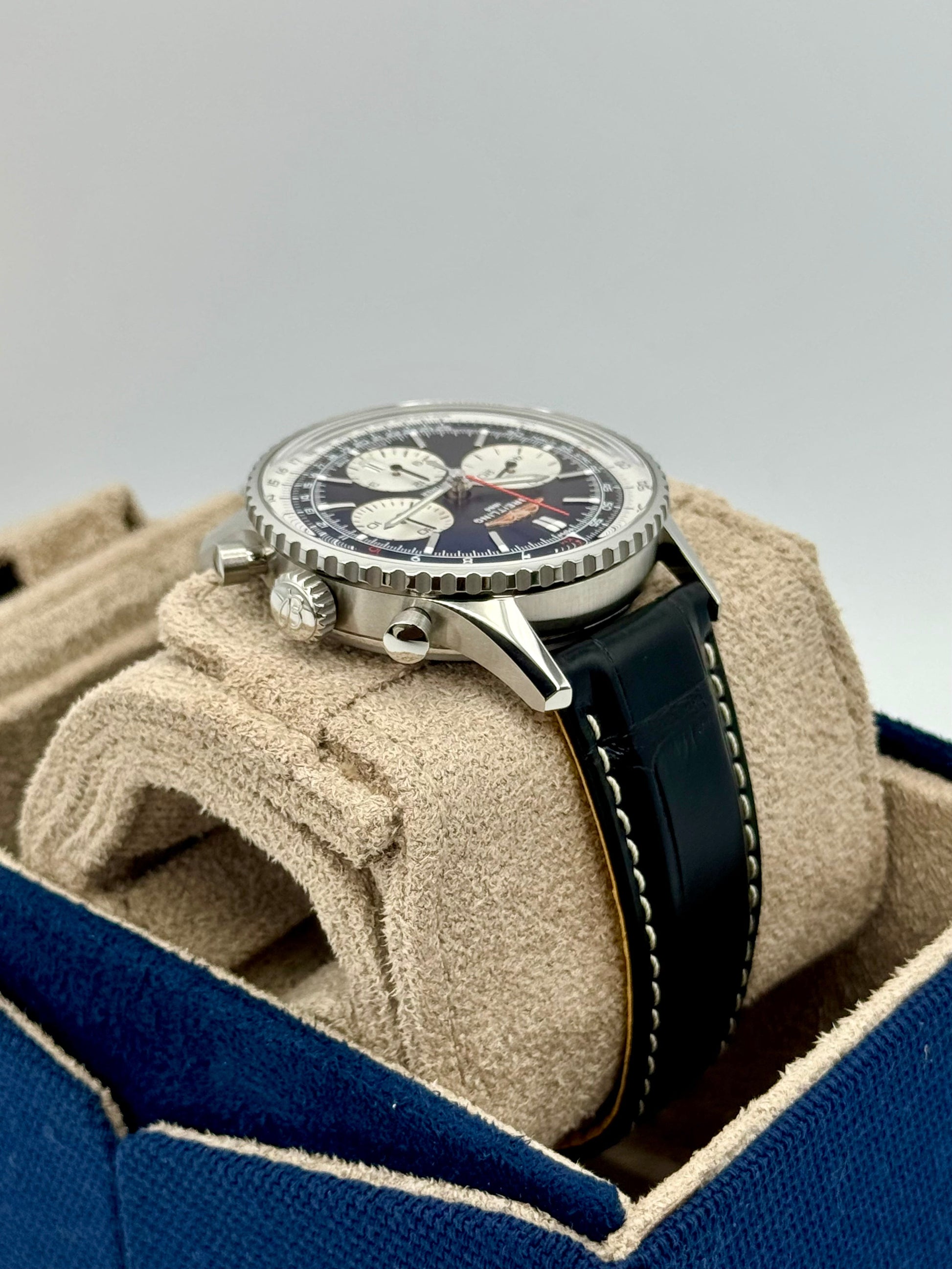 NEW 2024 Breitling Chronograph 42mm AB0139 Stainless Steel Black Dial - MyWatchLLC