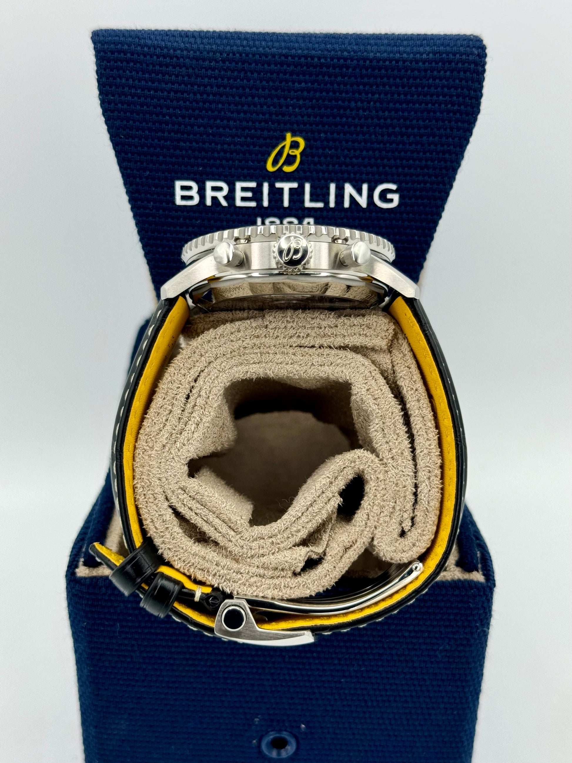 NEW 2024 Breitling Chronograph 42mm AB0139 Stainless Steel Black Dial - MyWatchLLC