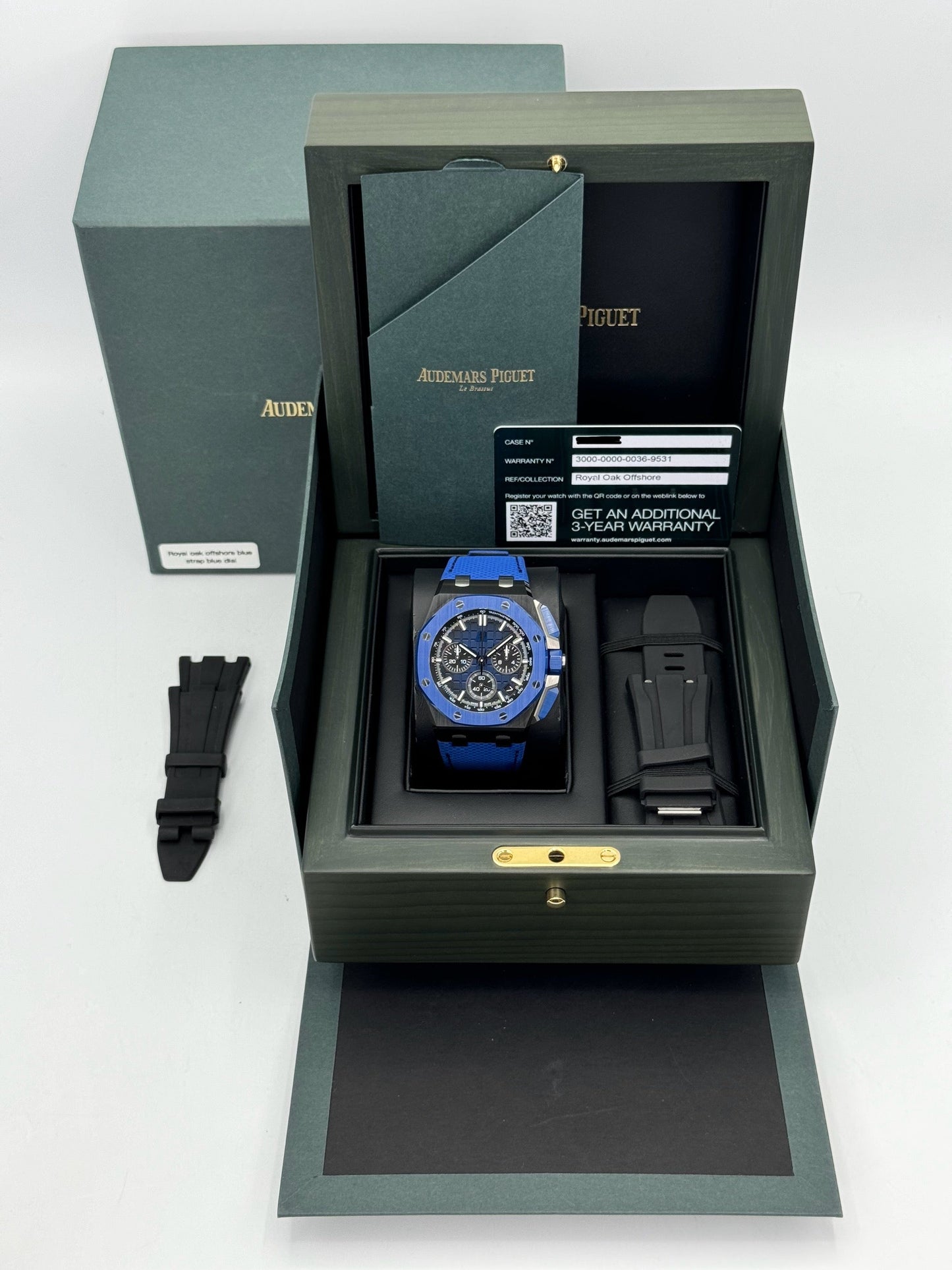 2023 Audemars Piguet Royal Oak Offshore 43mm 26420CE Ceramic Blue Dial - MyWatchLLC