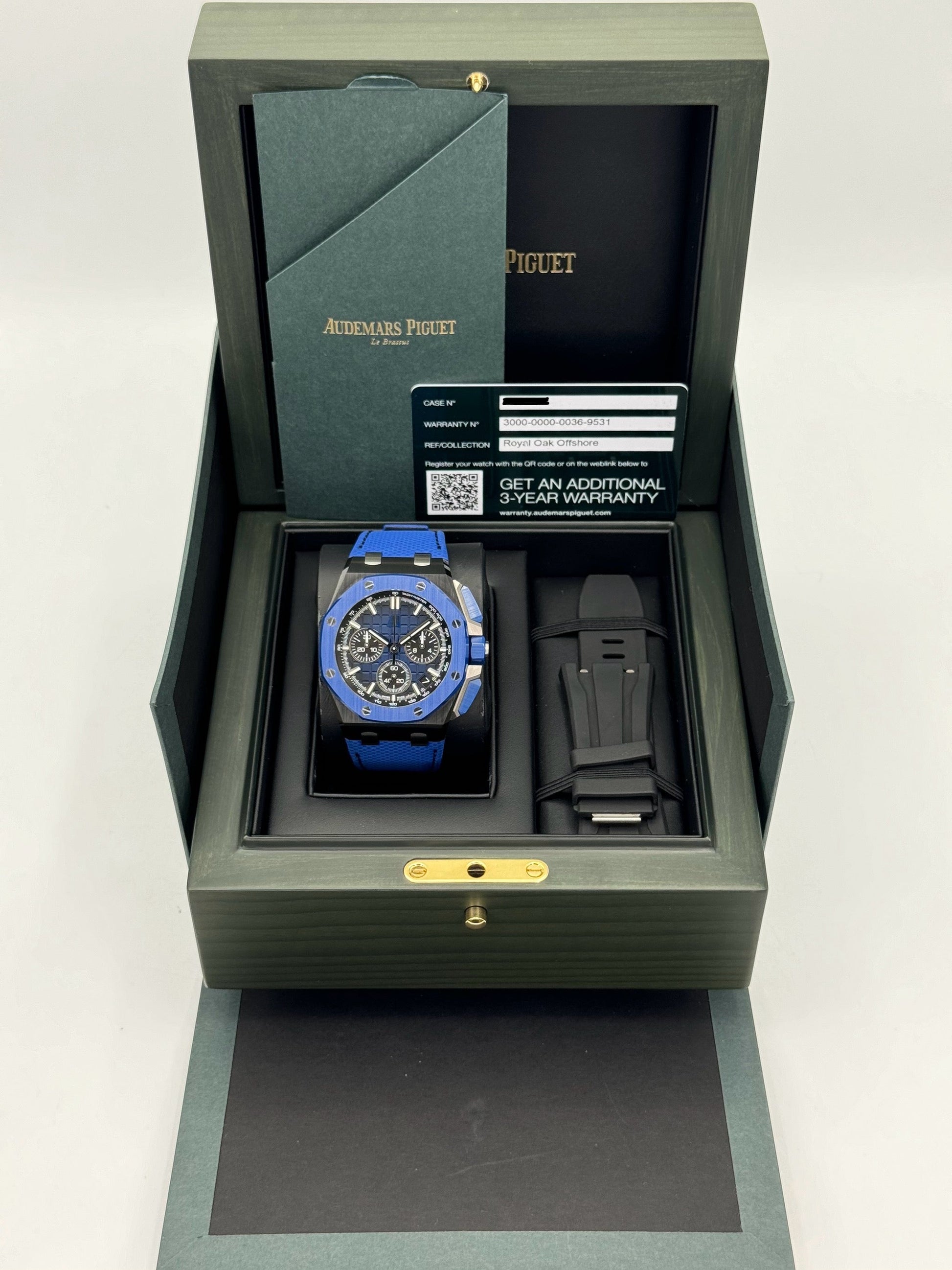 2023 Audemars Piguet Royal Oak Offshore 43mm 26420CE Ceramic Blue Dial - MyWatchLLC
