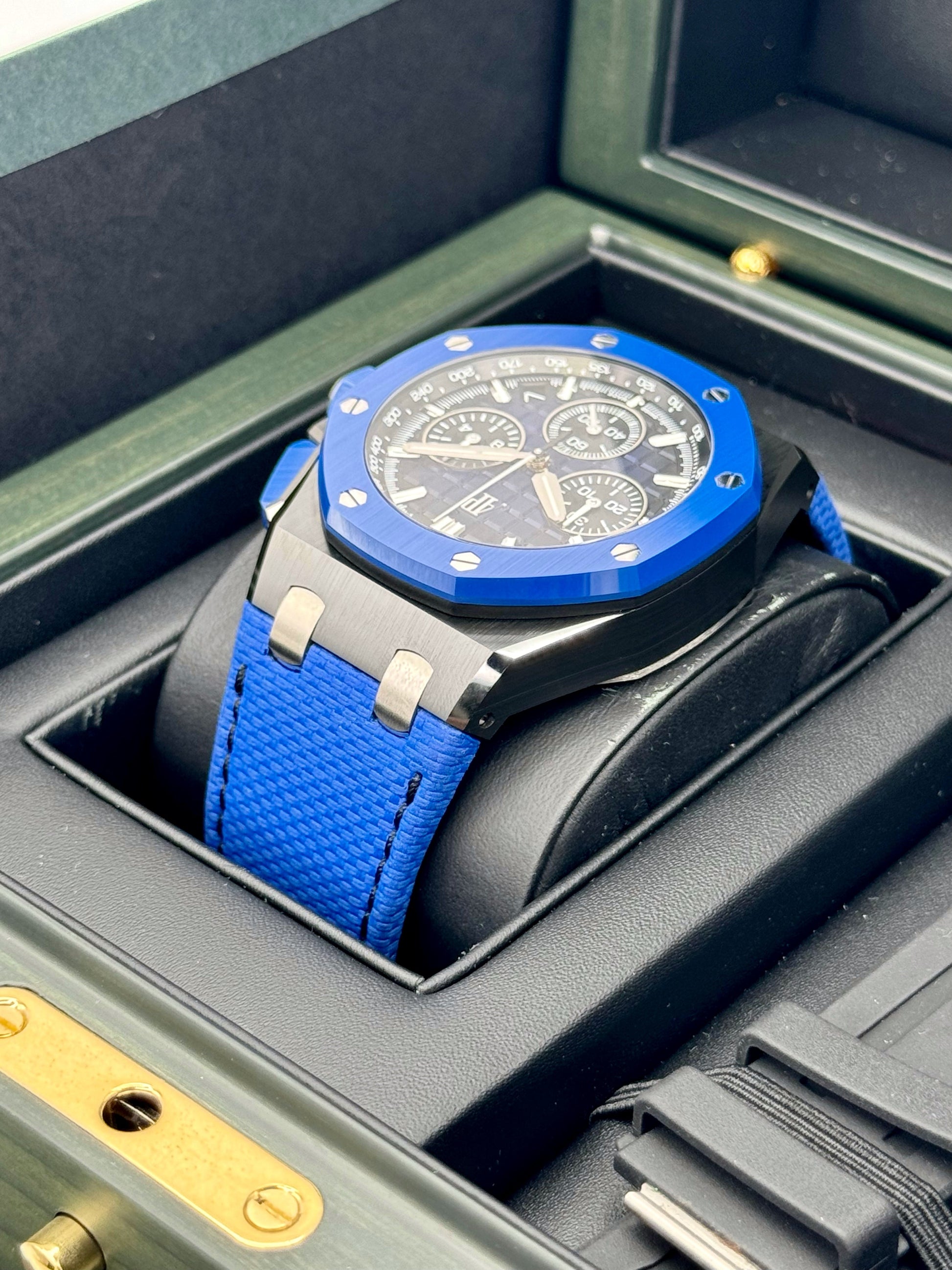 2023 Audemars Piguet Royal Oak Offshore 43mm 26420CE Ceramic Blue Dial - MyWatchLLC