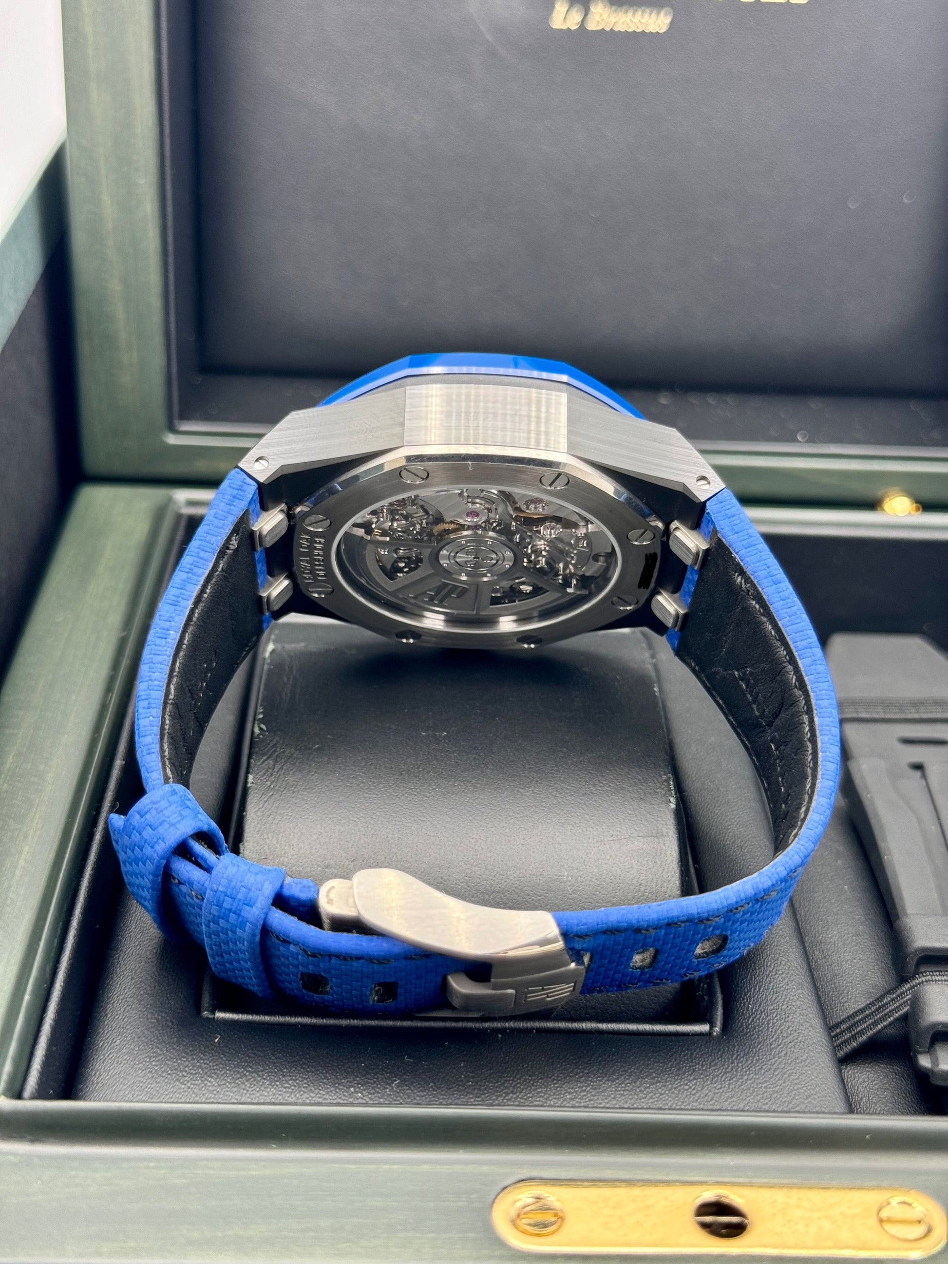 2023 Audemars Piguet Royal Oak Offshore 43mm 26420CE Ceramic Blue Dial - MyWatchLLC