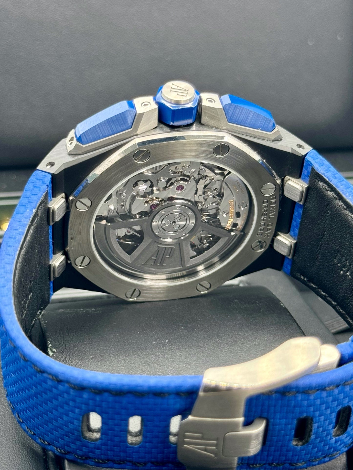 2023 Audemars Piguet Royal Oak Offshore 43mm 26420CE Ceramic Blue Dial - MyWatchLLC