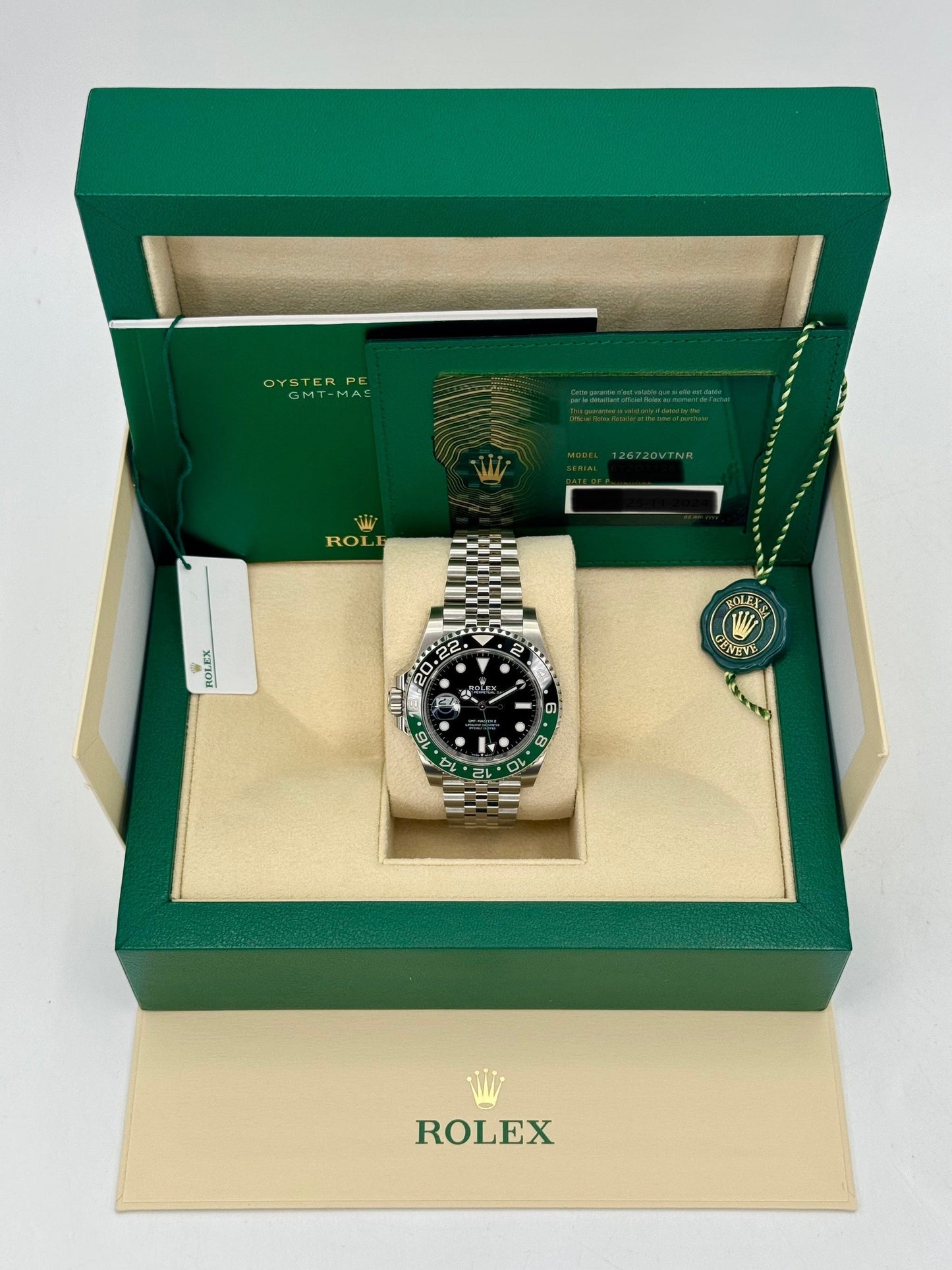 NEW 2024 Rolex GMT-Master II "Sprite" 40mm 126720VTNR Jubilee - MyWatchLLC