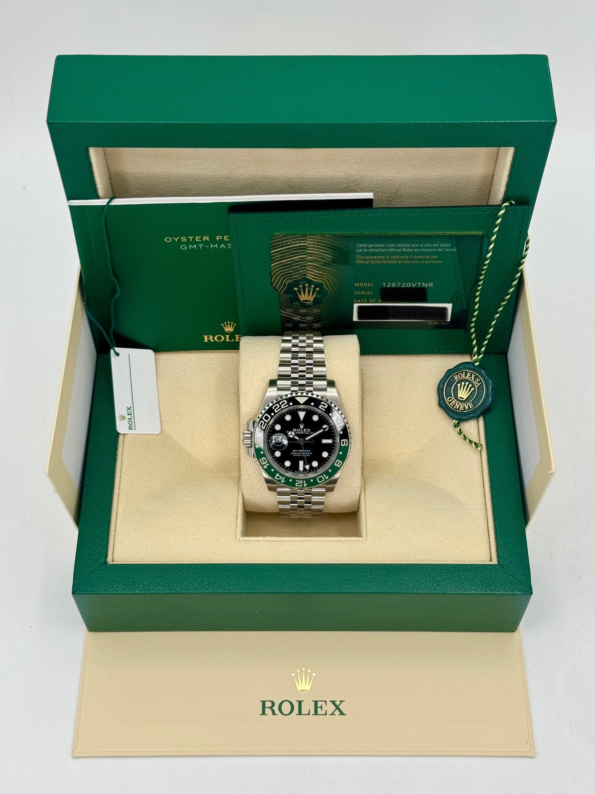 NEW 2024 Rolex GMT-Master II "Sprite" 40mm 126720VTNR Jubilee - MyWatchLLC