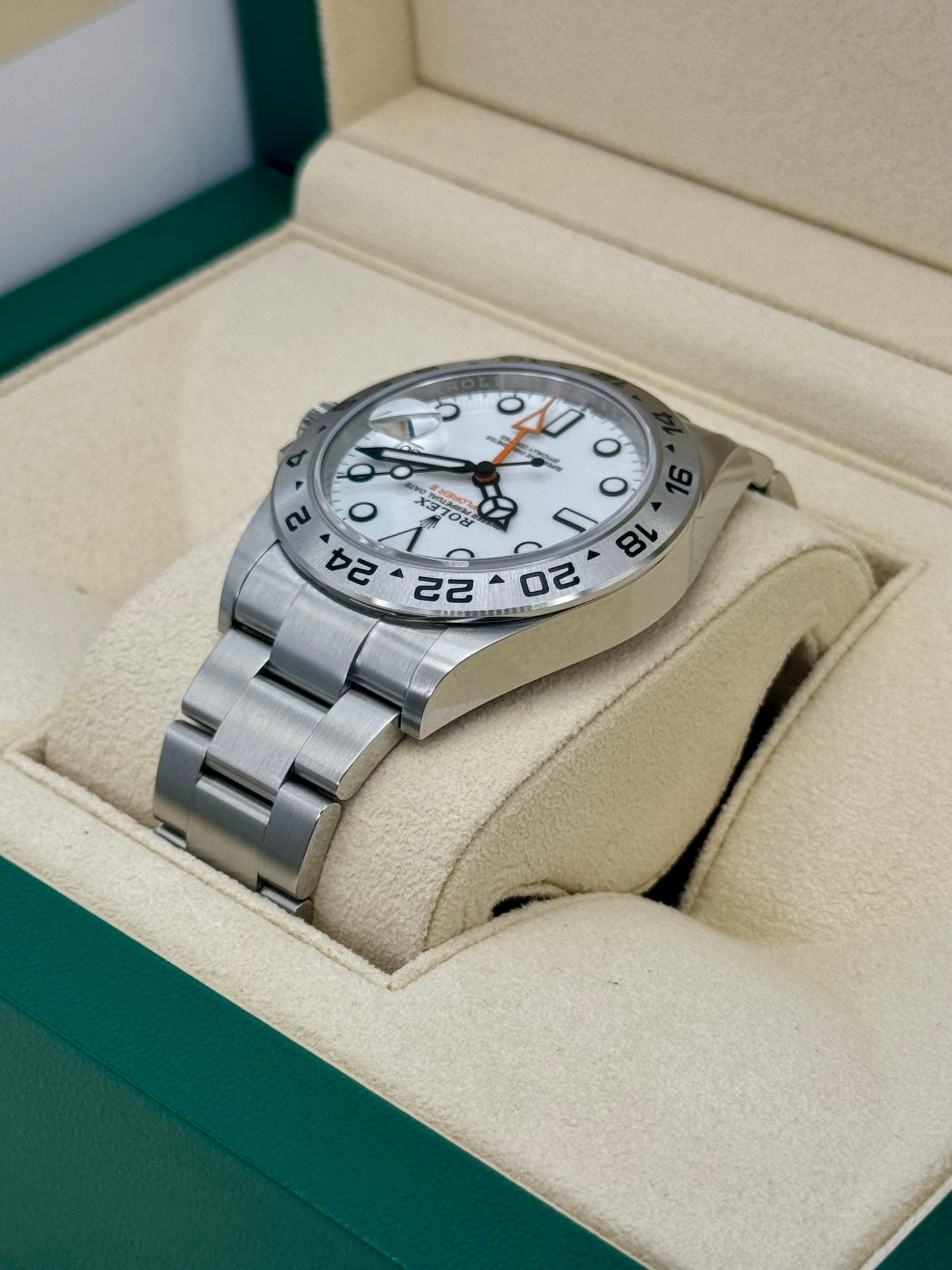2024 Rolex Explorer II 42mm 226570 Stainless Steel Polar White Dial - MyWatchLLC