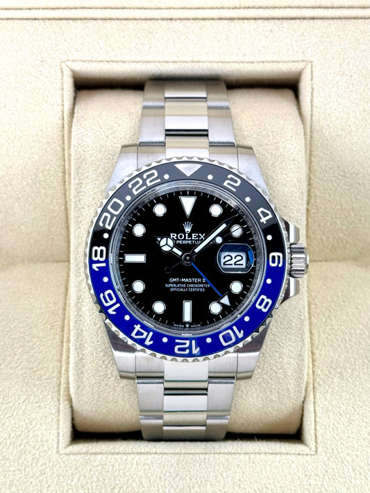 2022 Rolex GMT-Master II "Batman" 40mm 126710BLNR Oyster - MyWatchLLC