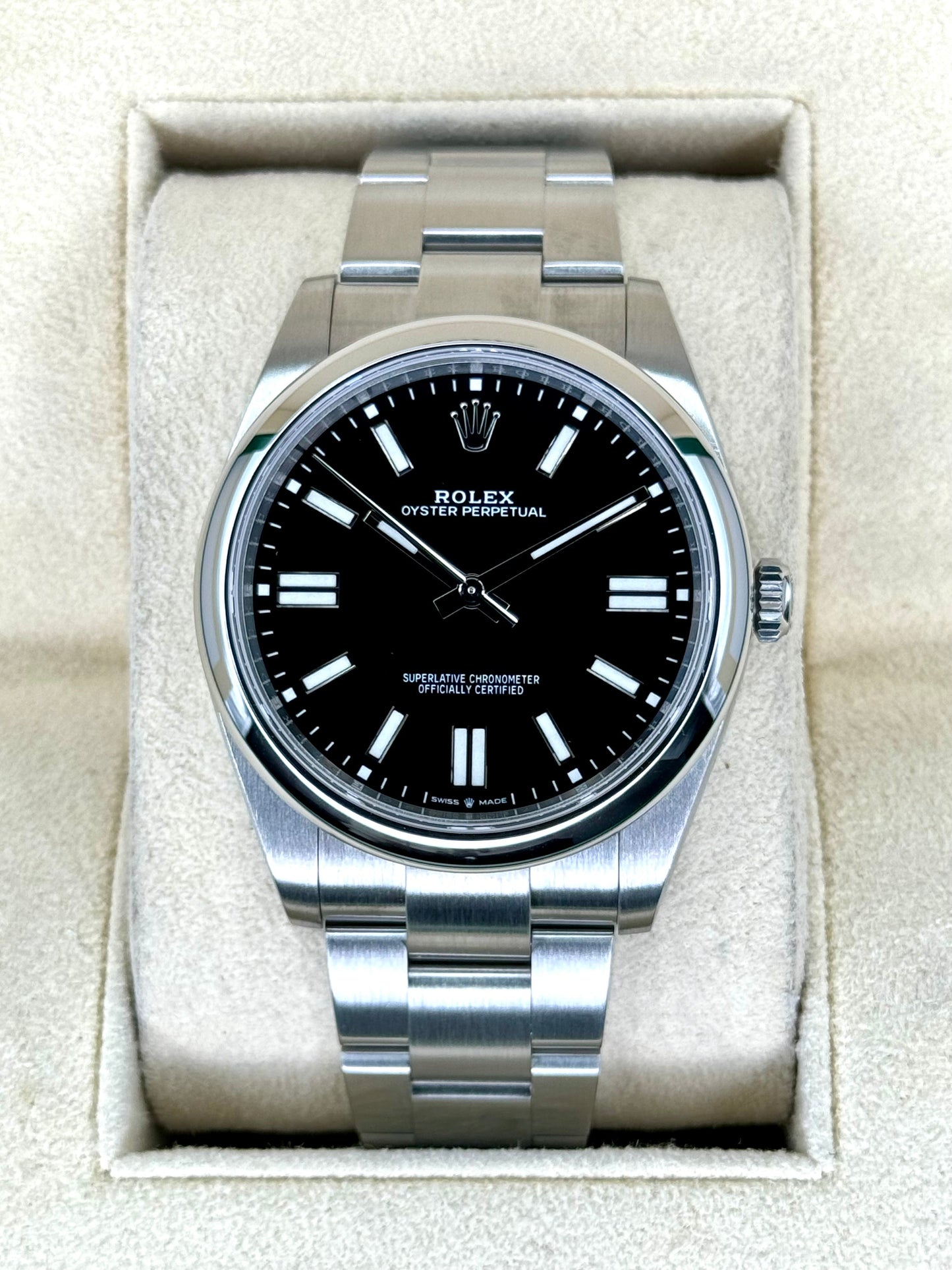 2023 Rolex Oyster Perpetual 41mm 124300 Black Dial - MyWatchLLC