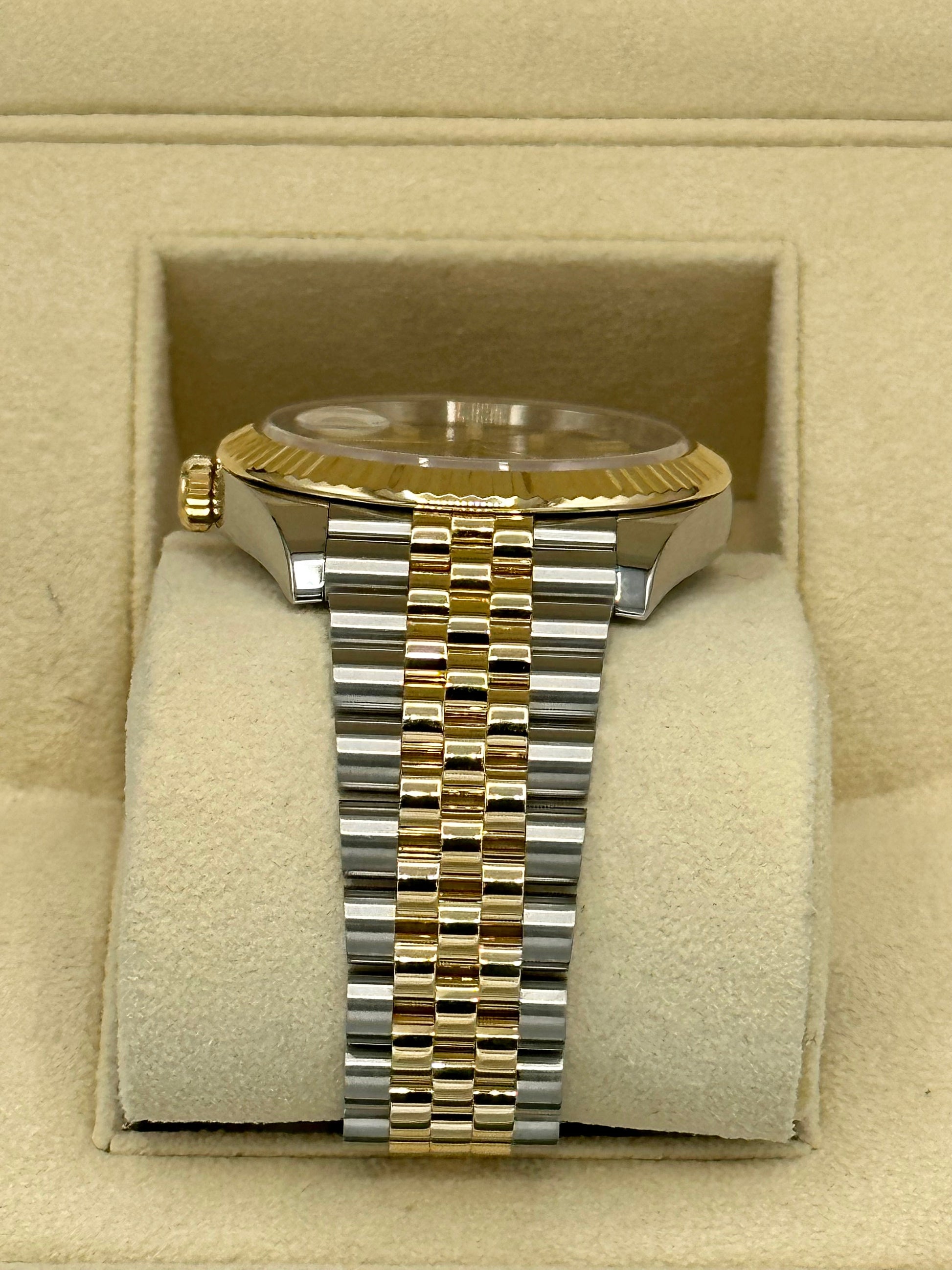 2021 Rolex Datejust 41mm 126333 Two-Tone Jubilee Champagne Stick Dial - MyWatchLLC