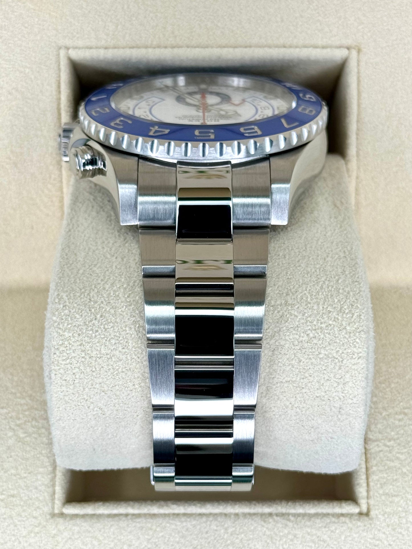 2019 Rolex Yacht-Master II 44mm 116680 Stainless Steel White Dial - MyWatchLLC