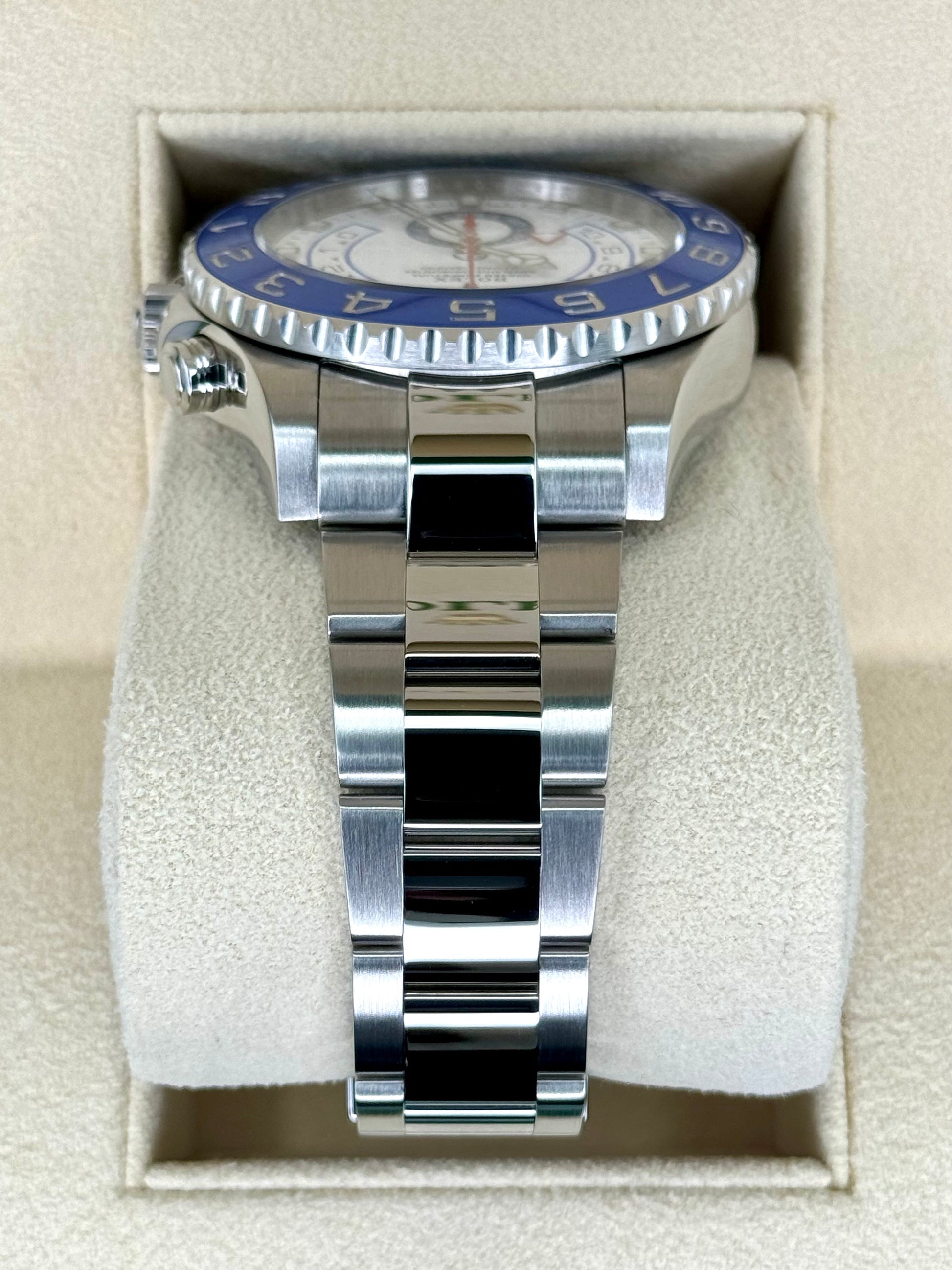 2019 Rolex Yacht-Master II 44mm 116680 Stainless Steel White Dial - MyWatchLLC