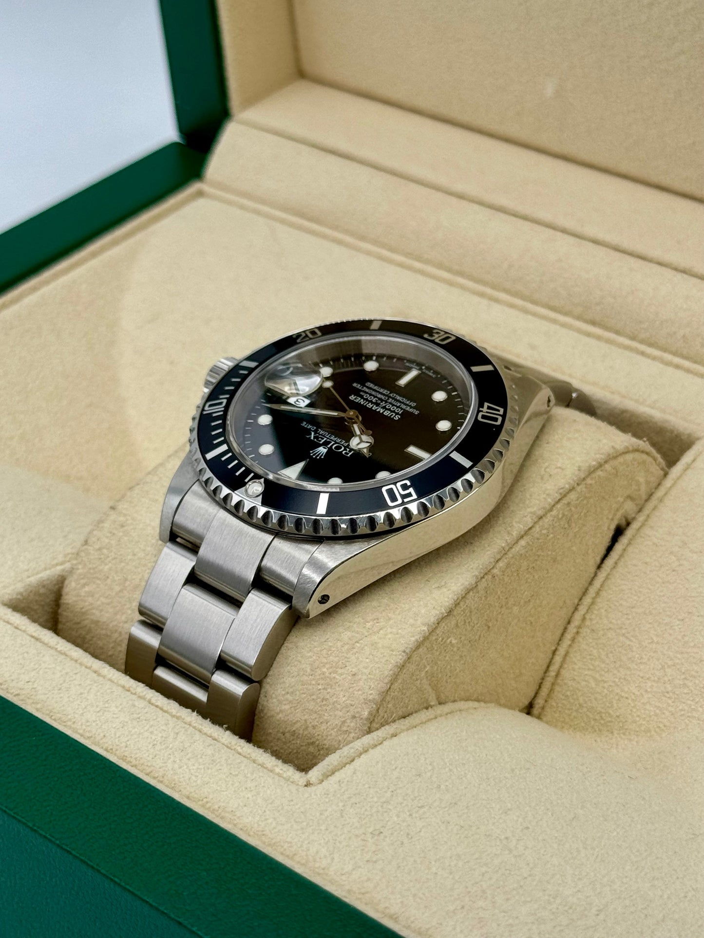 2002 Rolex Submariner Date 40mm 16610 Stainless Steel Black Dial - MyWatchLLC