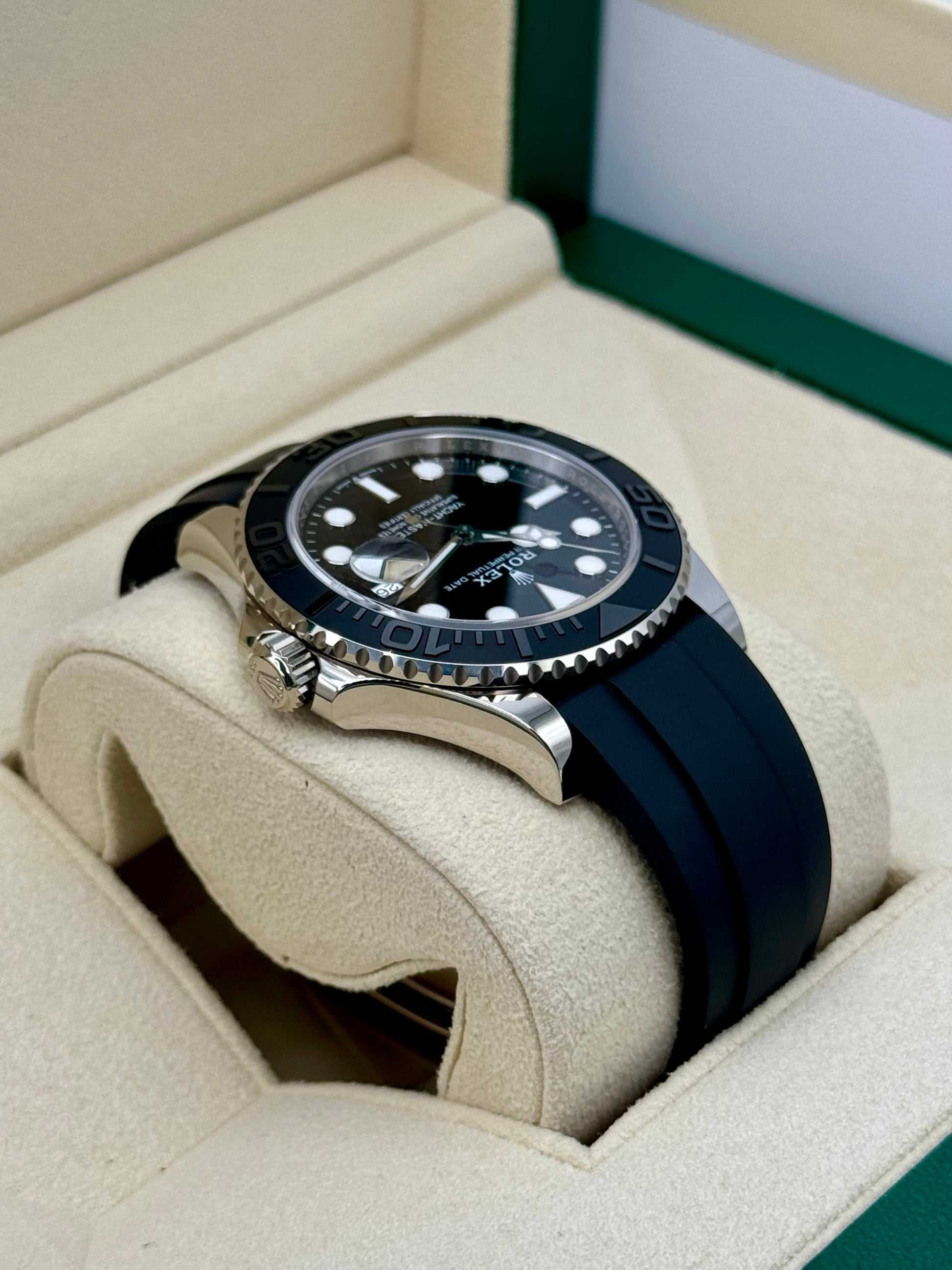 NEW 2024 Rolex Yacht-Master 42mm 226659 White Gold Oysterflex Black Dial - MyWatchLLC