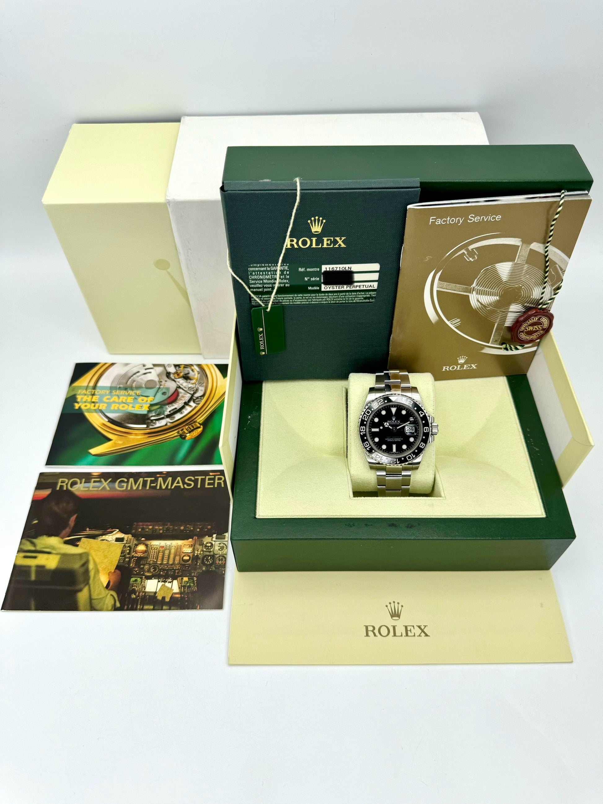 2013 Rolex GMT-Master II 40mm 116710LN Stainless Steel Black Dial - MyWatchLLC