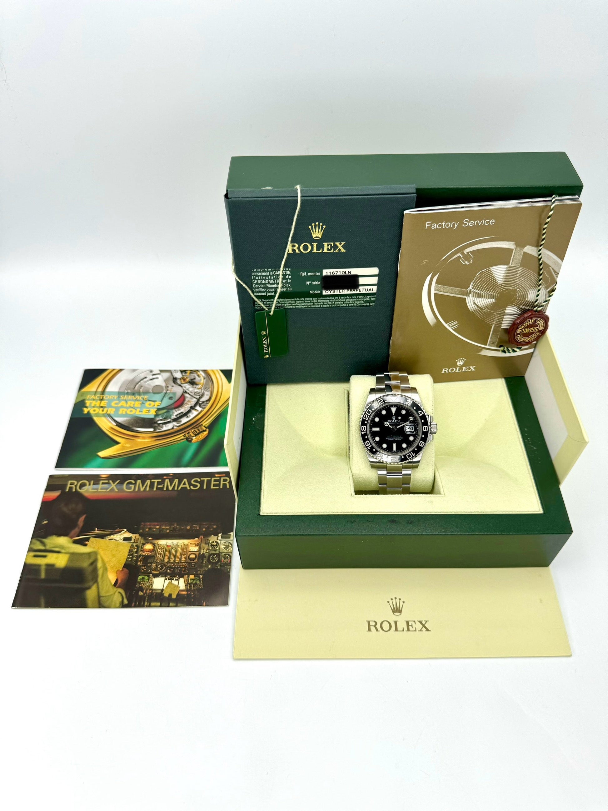 2013 Rolex GMT-Master II 40mm 116710LN Stainless Steel Black Dial - MyWatchLLC