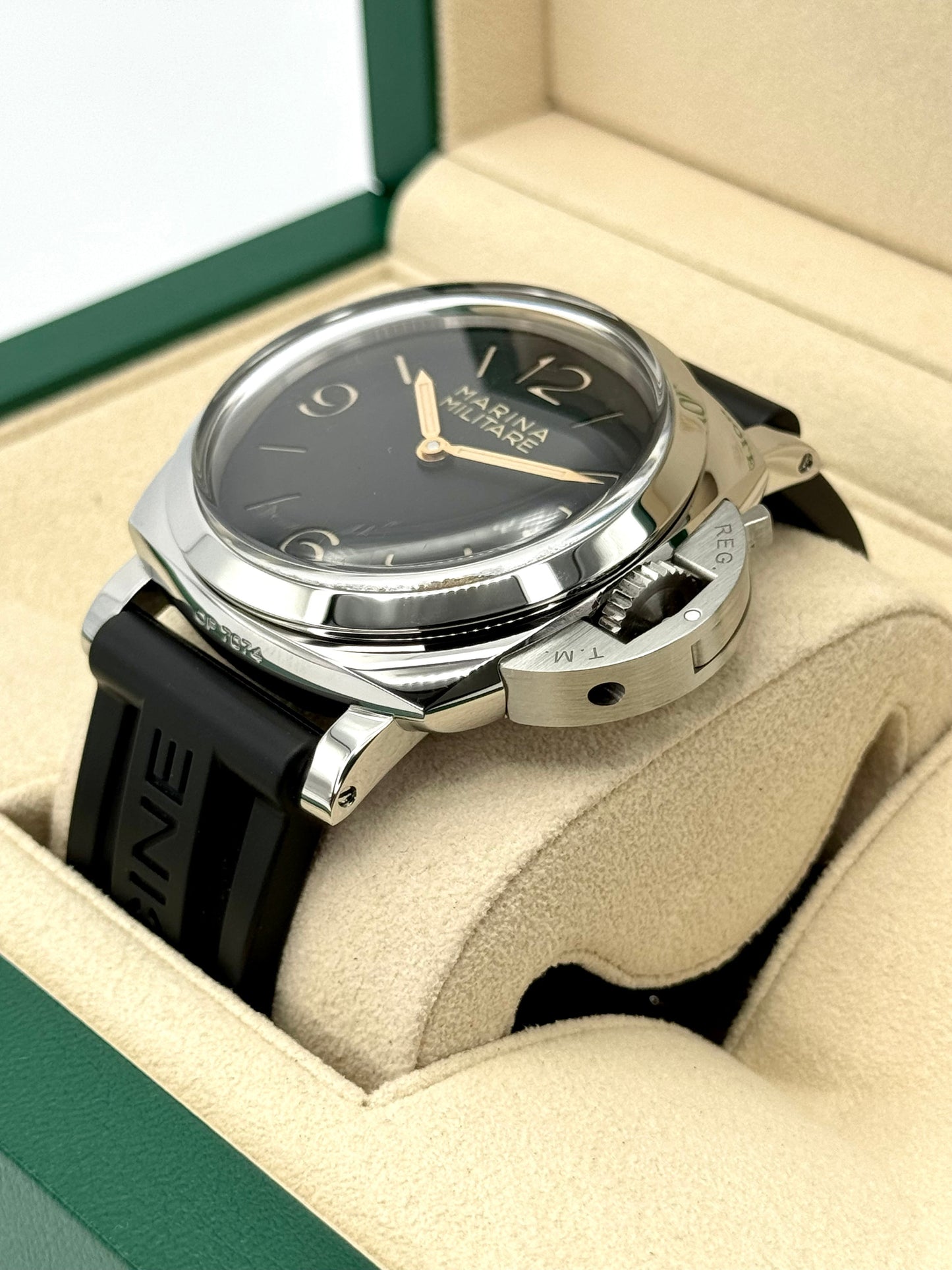 2017 Panerai Marina Militare Luminor 1950 47mm PAM00673 Black Dial - MyWatchLLC