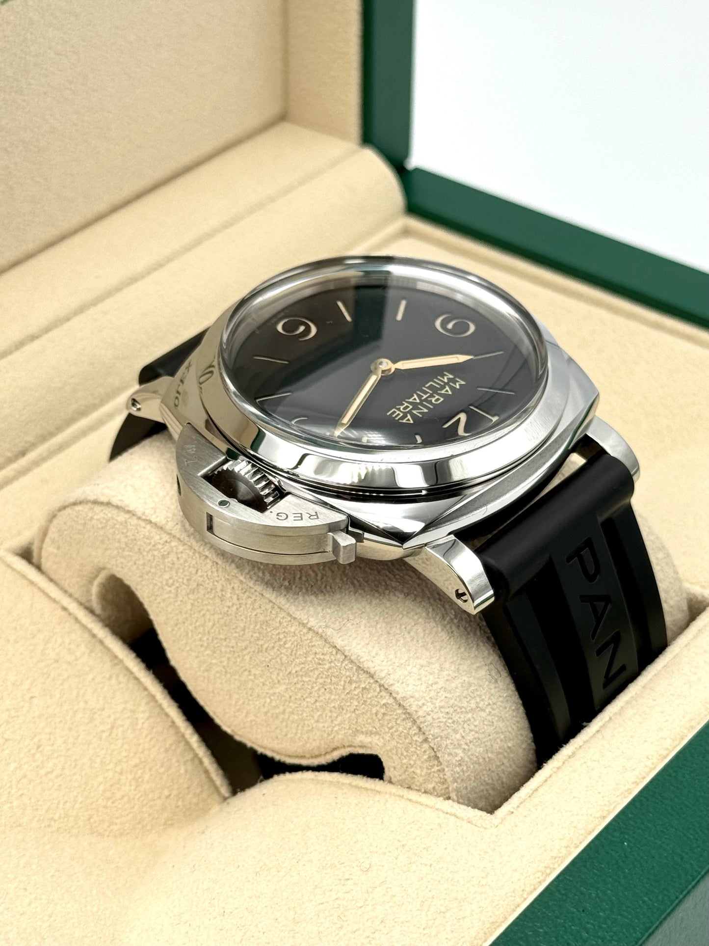 2017 Panerai Marina Militare Luminor 1950 47mm PAM00673 Black Dial - MyWatchLLC