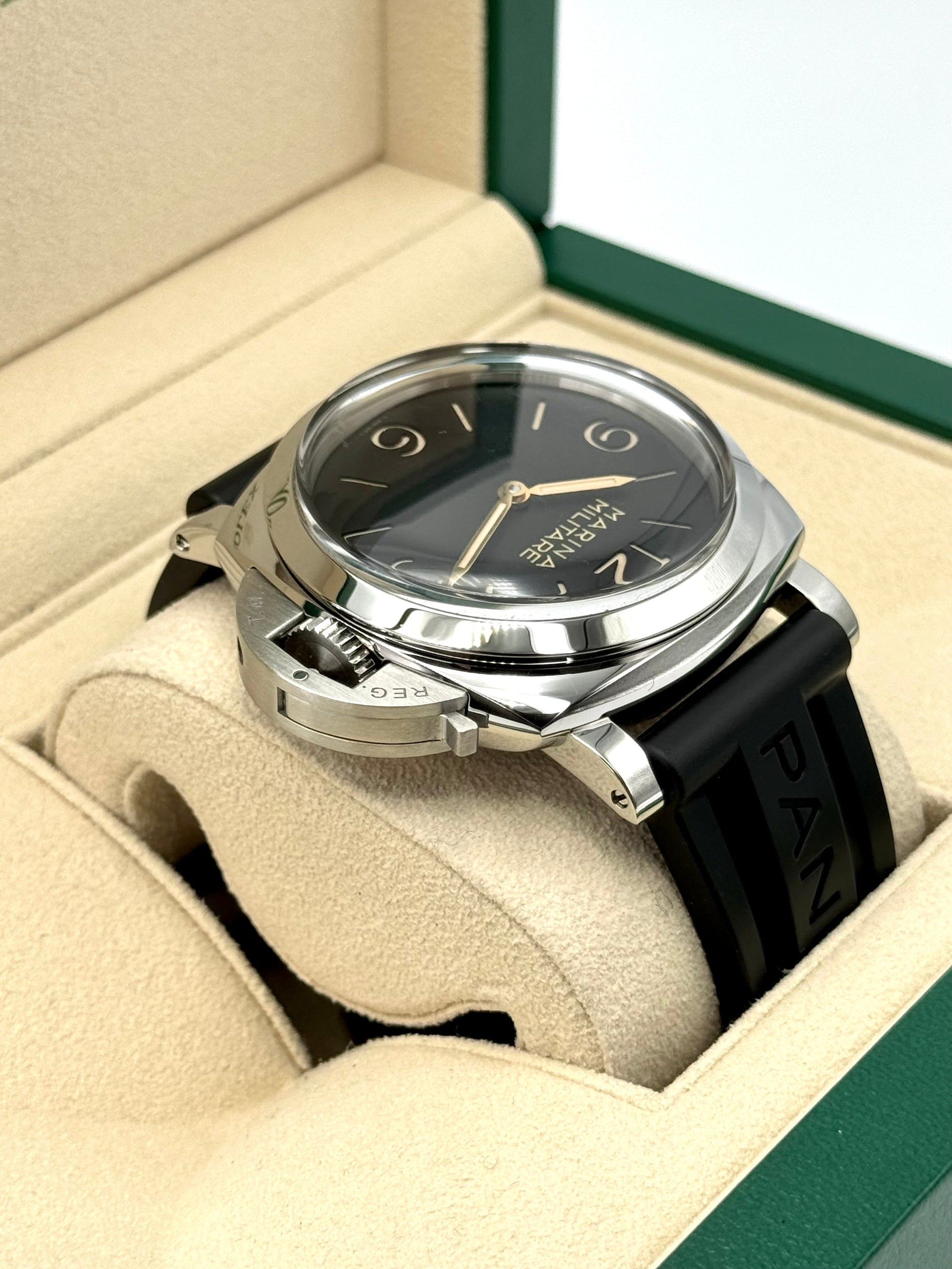 2017 Panerai Marina Militare Luminor 1950 47mm PAM00673 Black Dial - MyWatchLLC