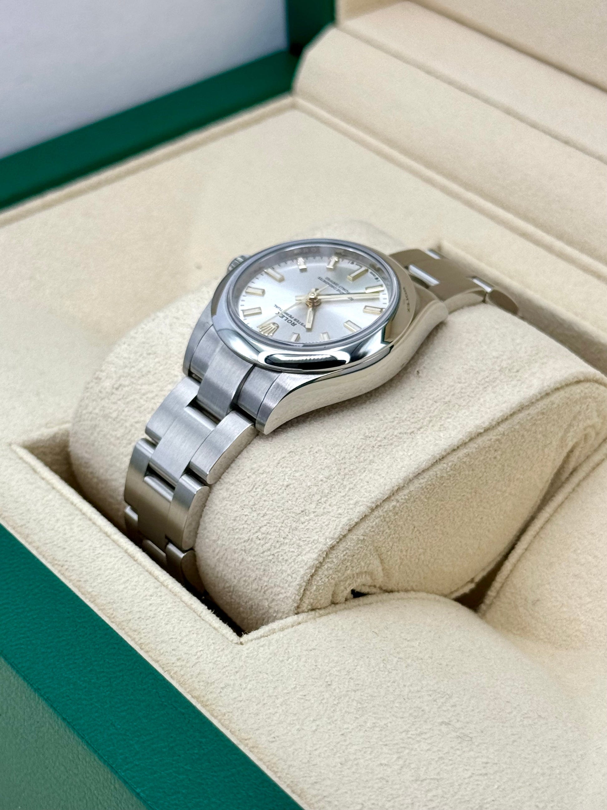 NEW 2024 Rolex Oyster Perpetual 28mm 276200 Silver Dial - MyWatchLLC