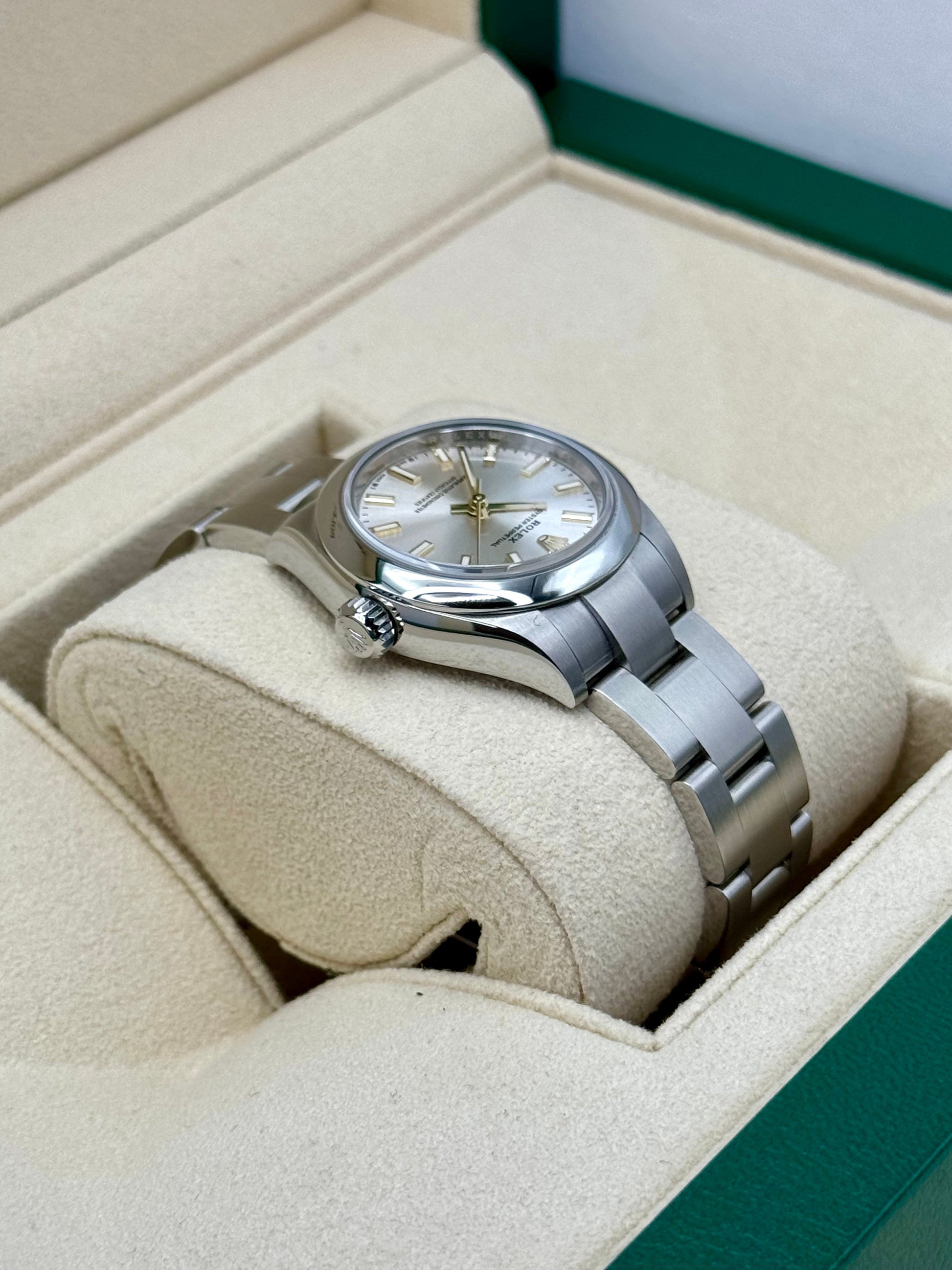 NEW 2024 Rolex Oyster Perpetual 28mm 276200 Silver Dial - MyWatchLLC