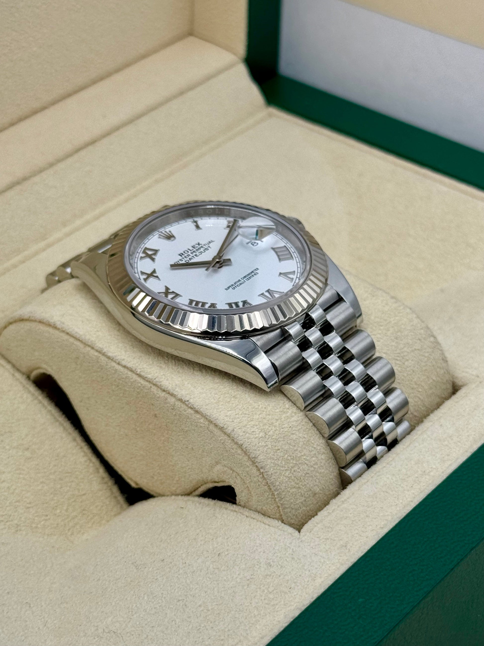 2021 Rolex Datejust 41mm 126334 Stainless Steel Jubilee White Dial - MyWatchLLC
