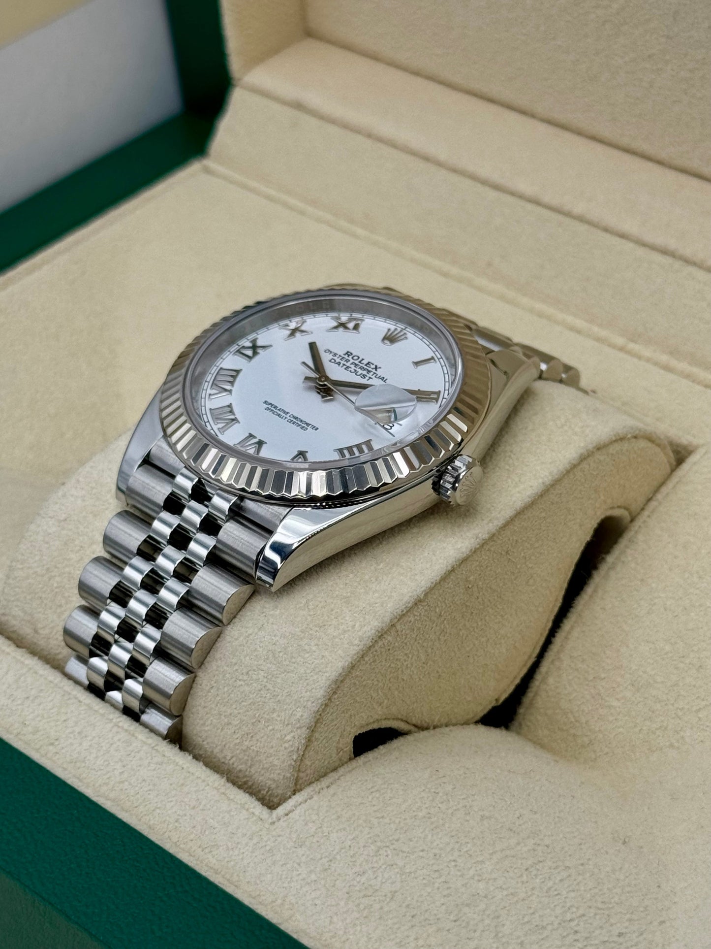 2021 Rolex Datejust 41mm 126334 Stainless Steel Jubilee White Dial - MyWatchLLC