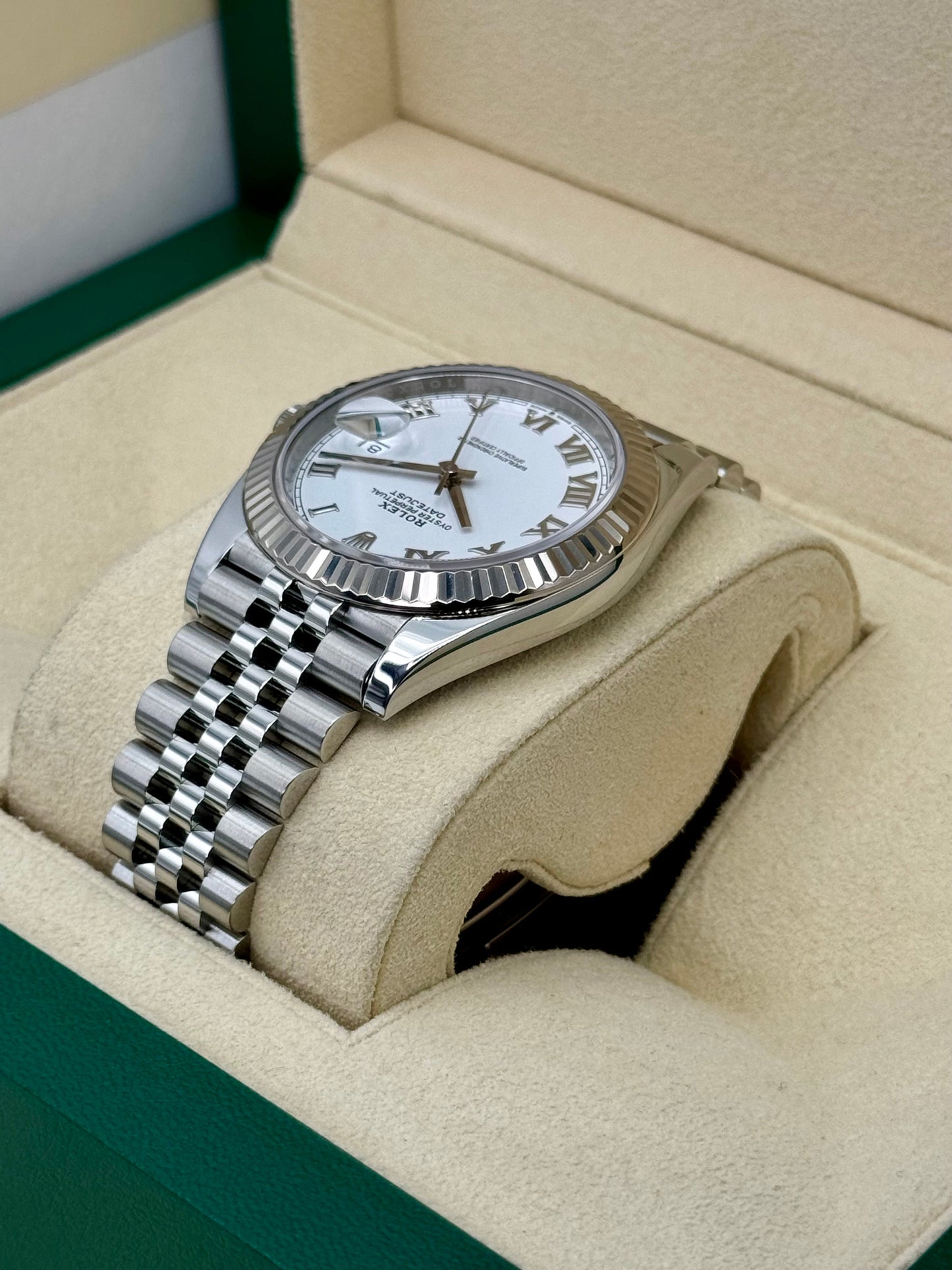 2021 Rolex Datejust 41mm 126334 Stainless Steel Jubilee White Dial - MyWatchLLC