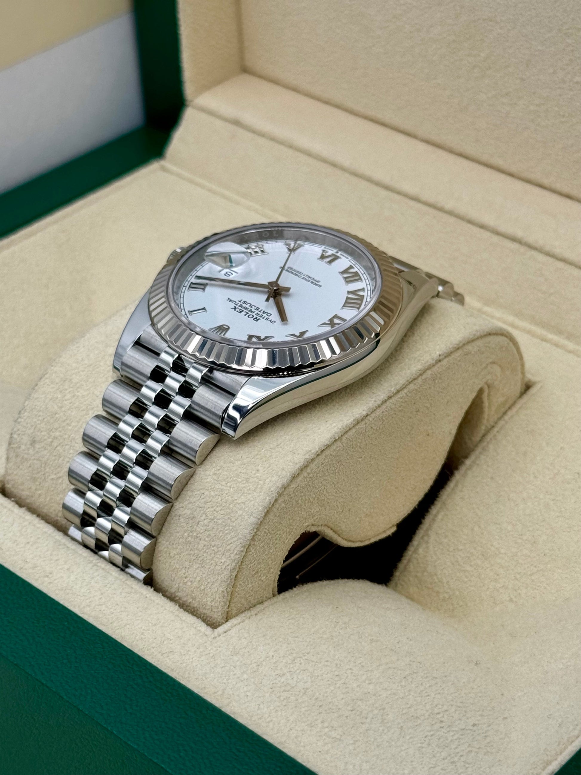 2021 Rolex Datejust 41mm 126334 Stainless Steel Jubilee White Dial - MyWatchLLC