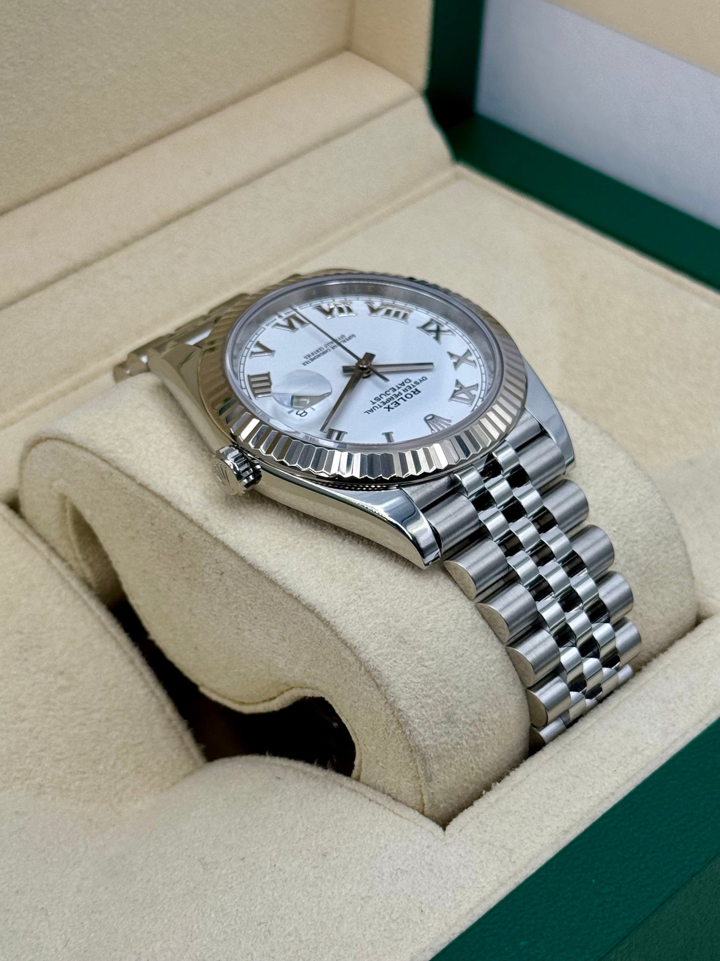 2021 Rolex Datejust 41mm 126334 Stainless Steel Jubilee White Dial - MyWatchLLC
